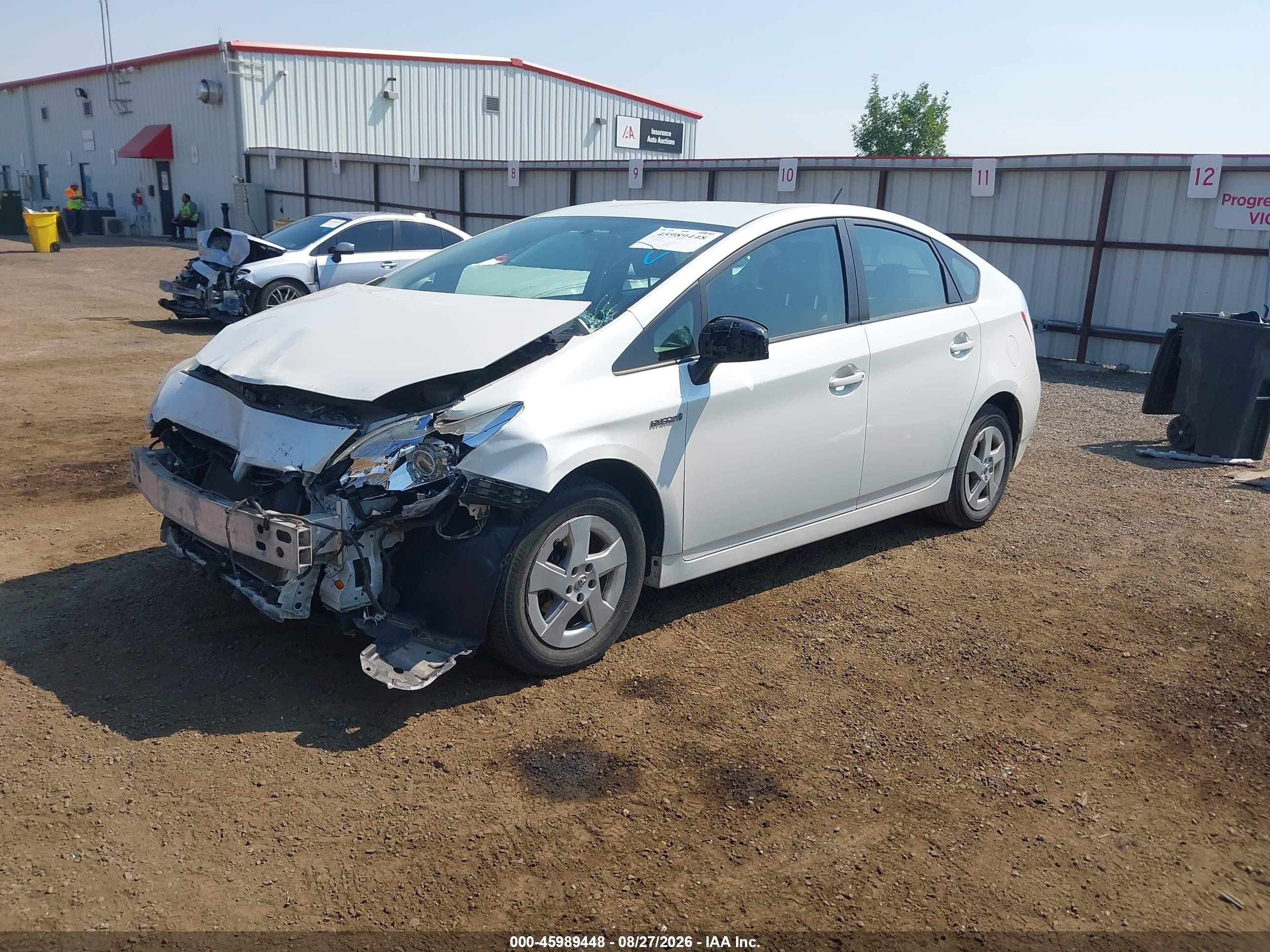 2010 Toyota Prius Ii White vin: JTDKN3DU9A0050101