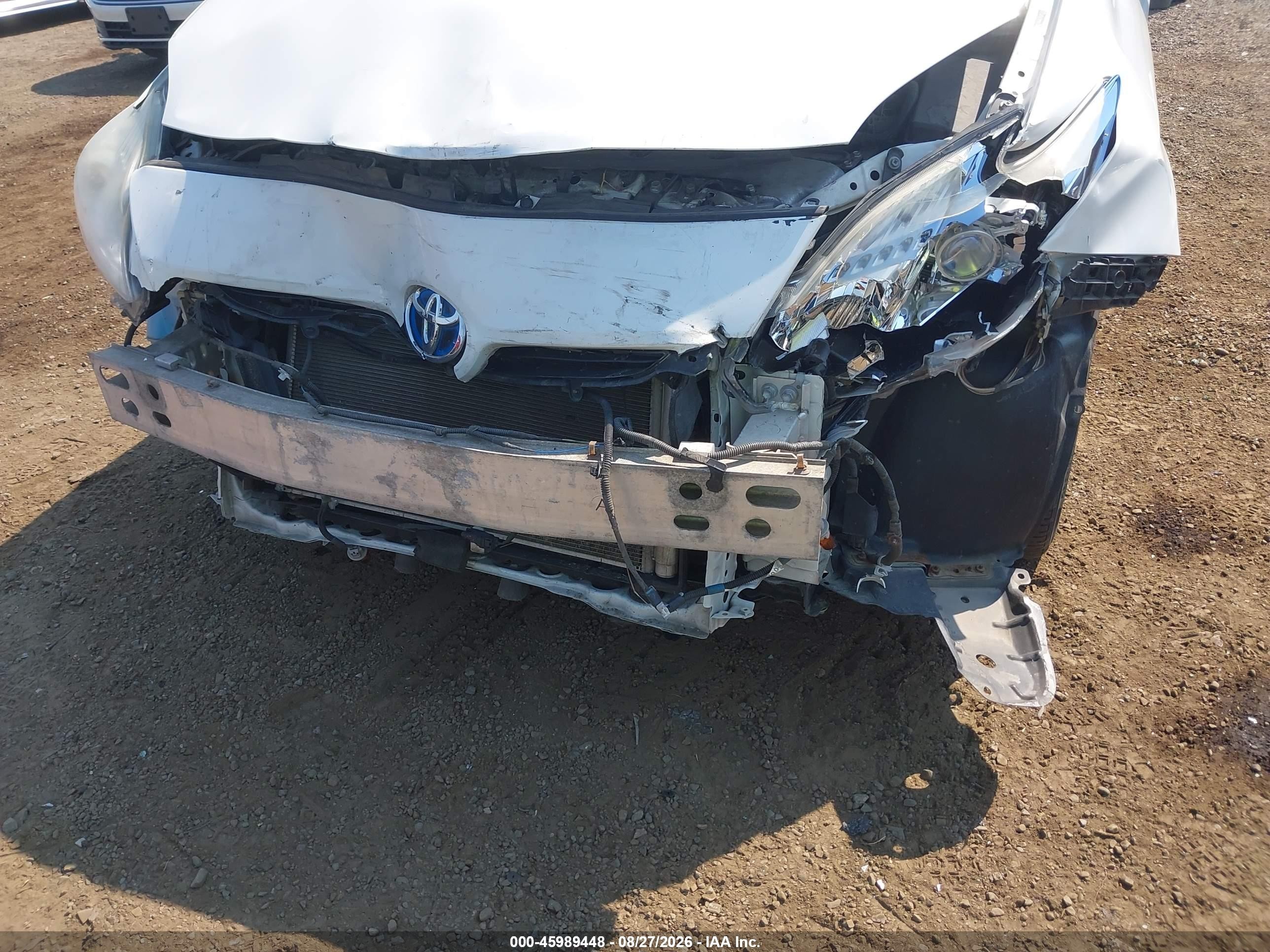 2010 Toyota Prius Ii White vin: JTDKN3DU9A0050101