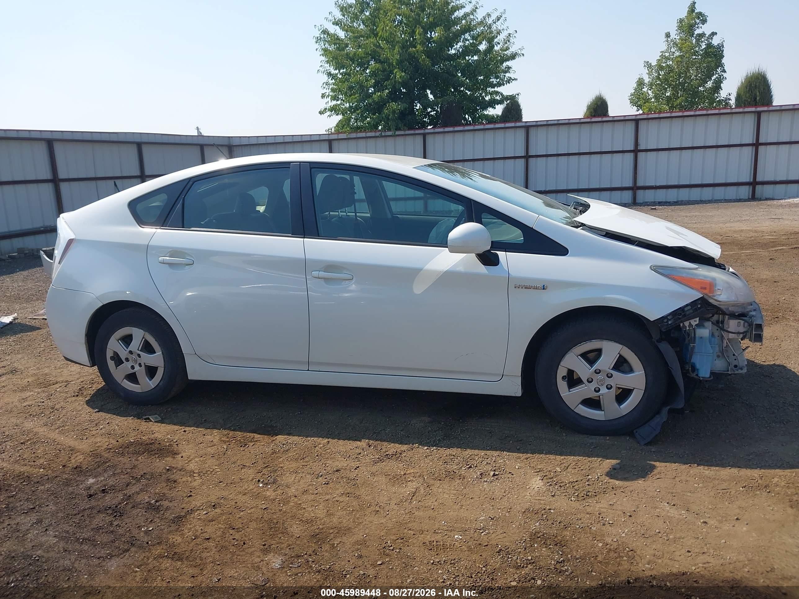 2010 Toyota Prius Ii White vin: JTDKN3DU9A0050101