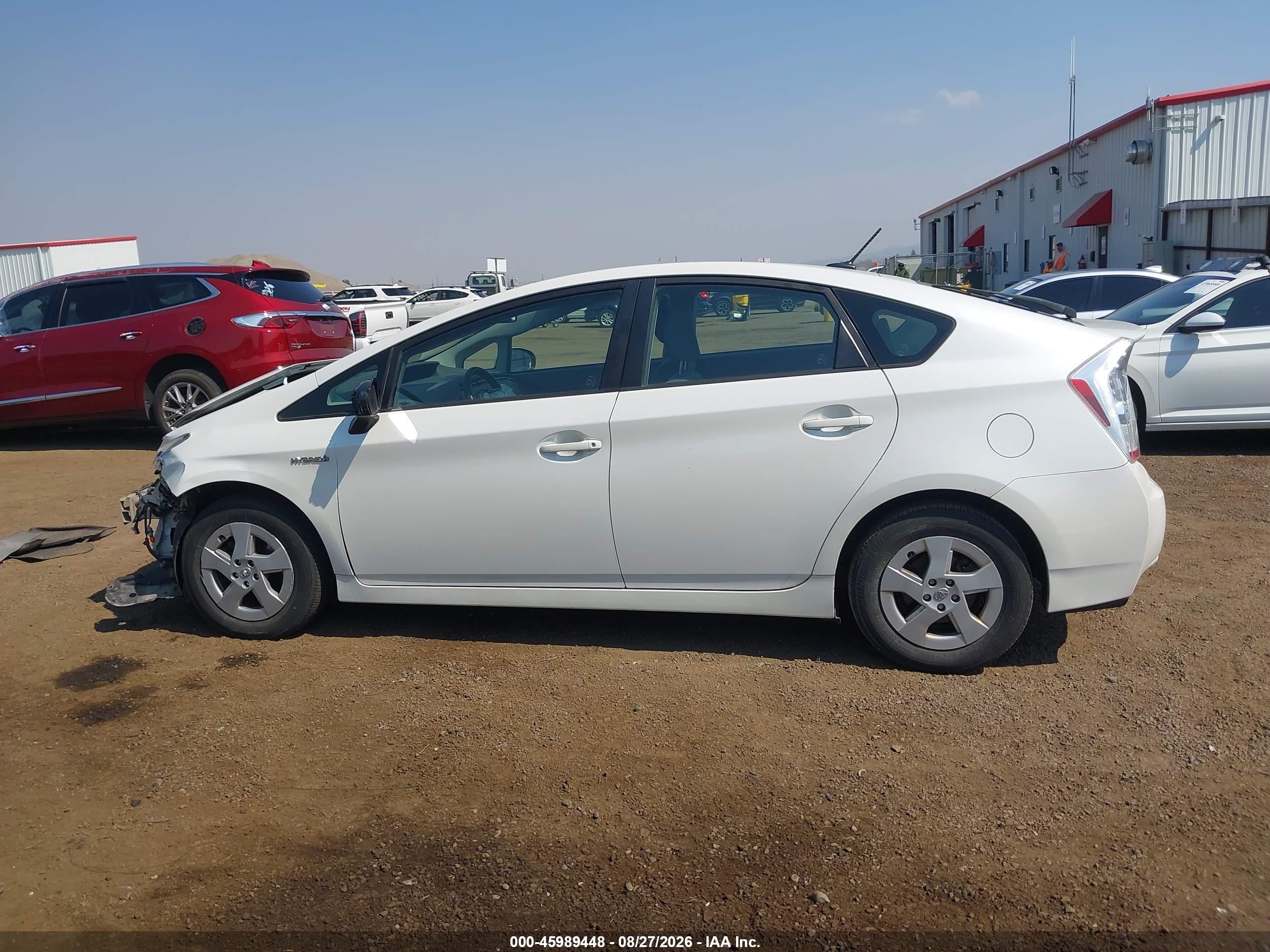 2010 Toyota Prius Ii White vin: JTDKN3DU9A0050101