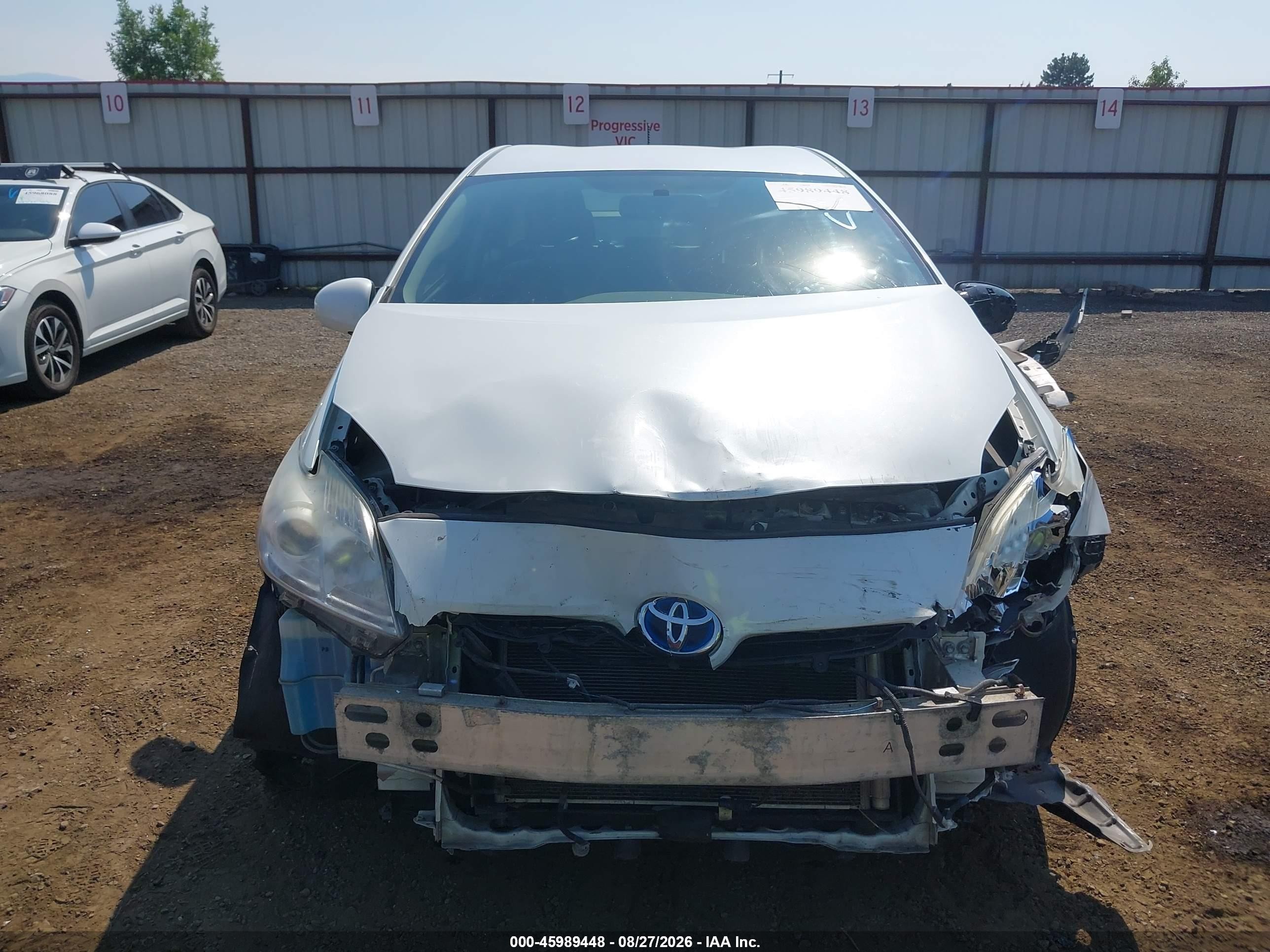 2010 Toyota Prius Ii White vin: JTDKN3DU9A0050101