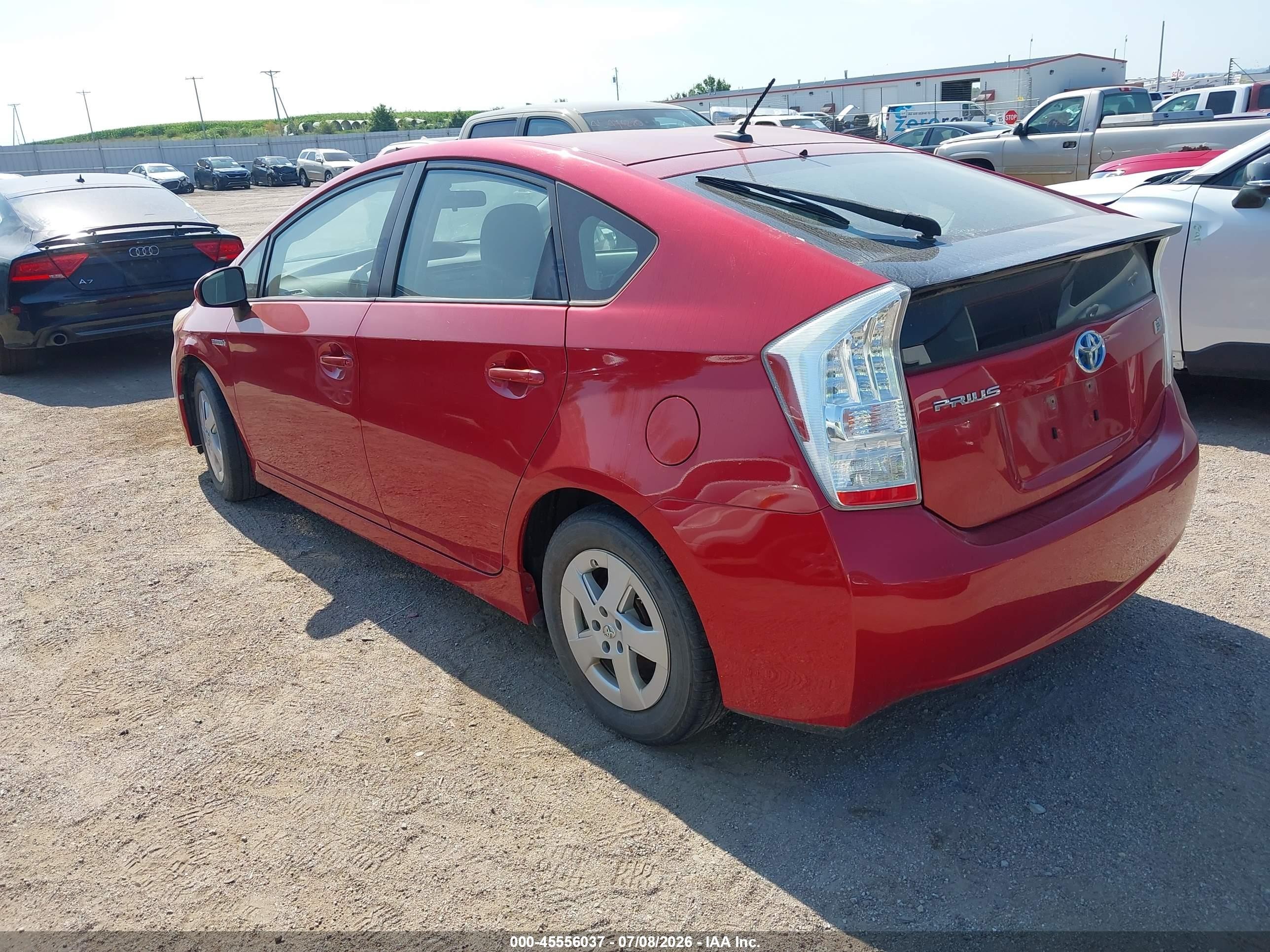 2010 Toyota Prius Ii Red vin: JTDKN3DU9A0057047