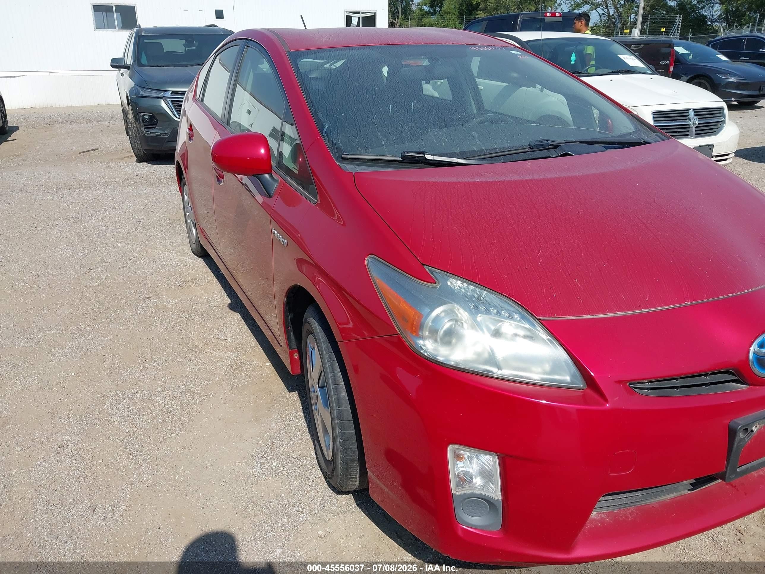 2010 Toyota Prius Ii Red vin: JTDKN3DU9A0057047