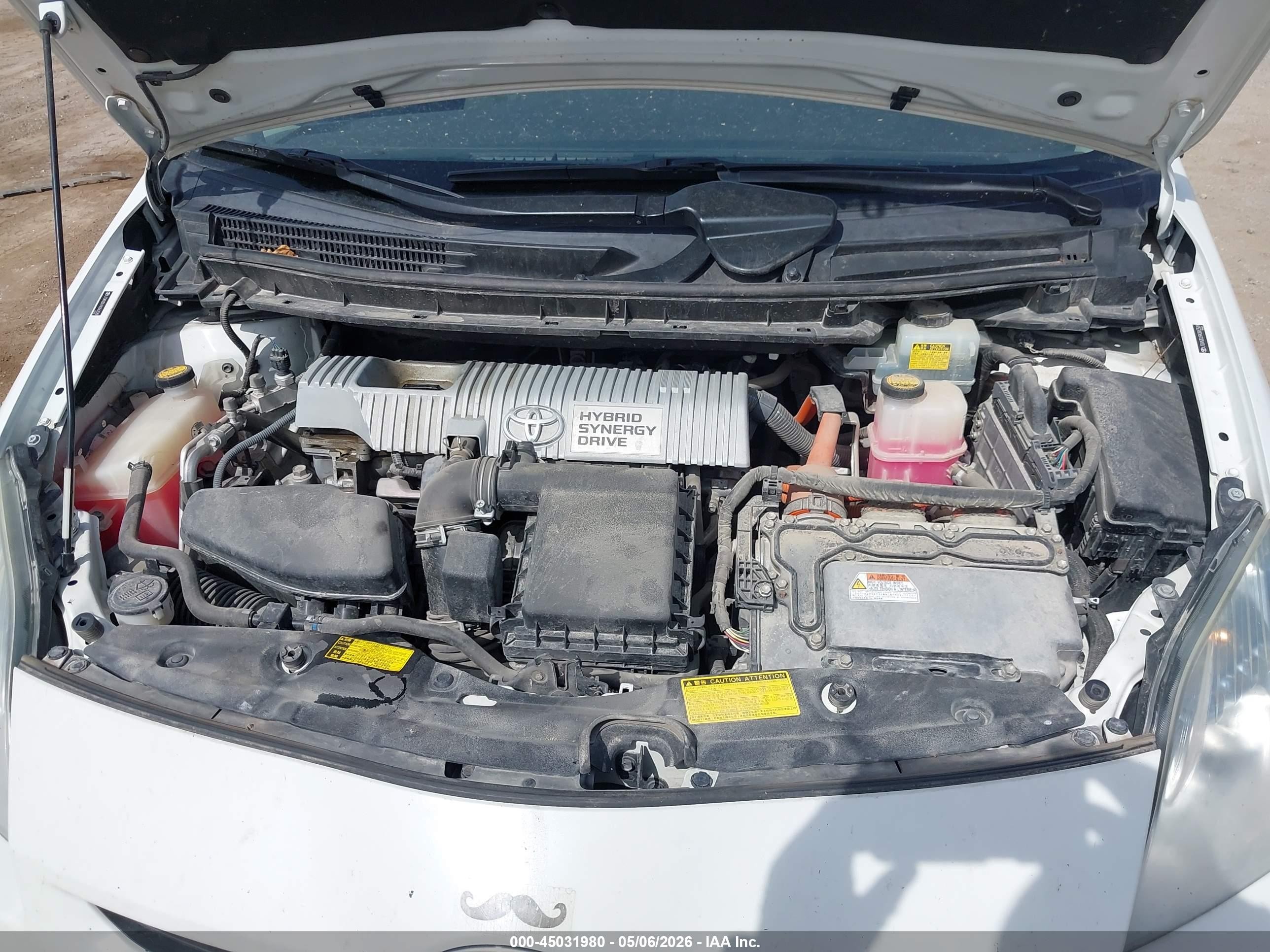 2010 Toyota Prius Ii White vin: JTDKN3DU9A0063589