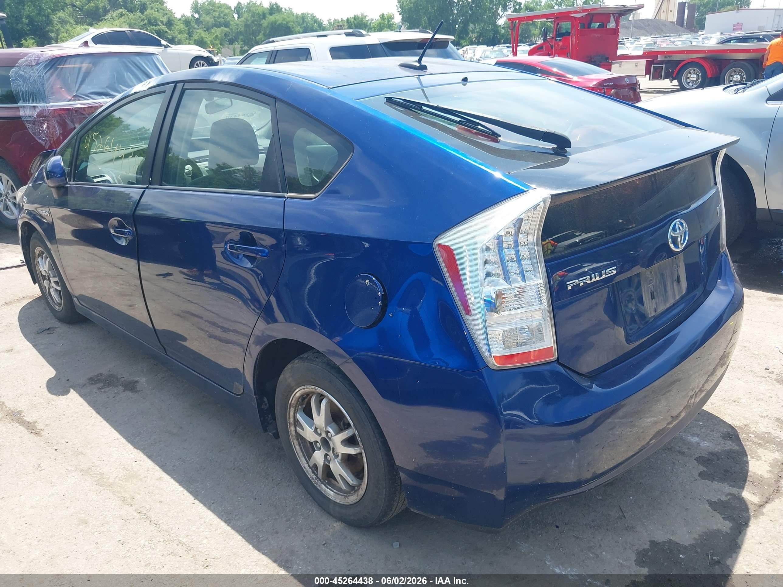 2010 Toyota Prius Ii Blue vin: JTDKN3DU9A0070140