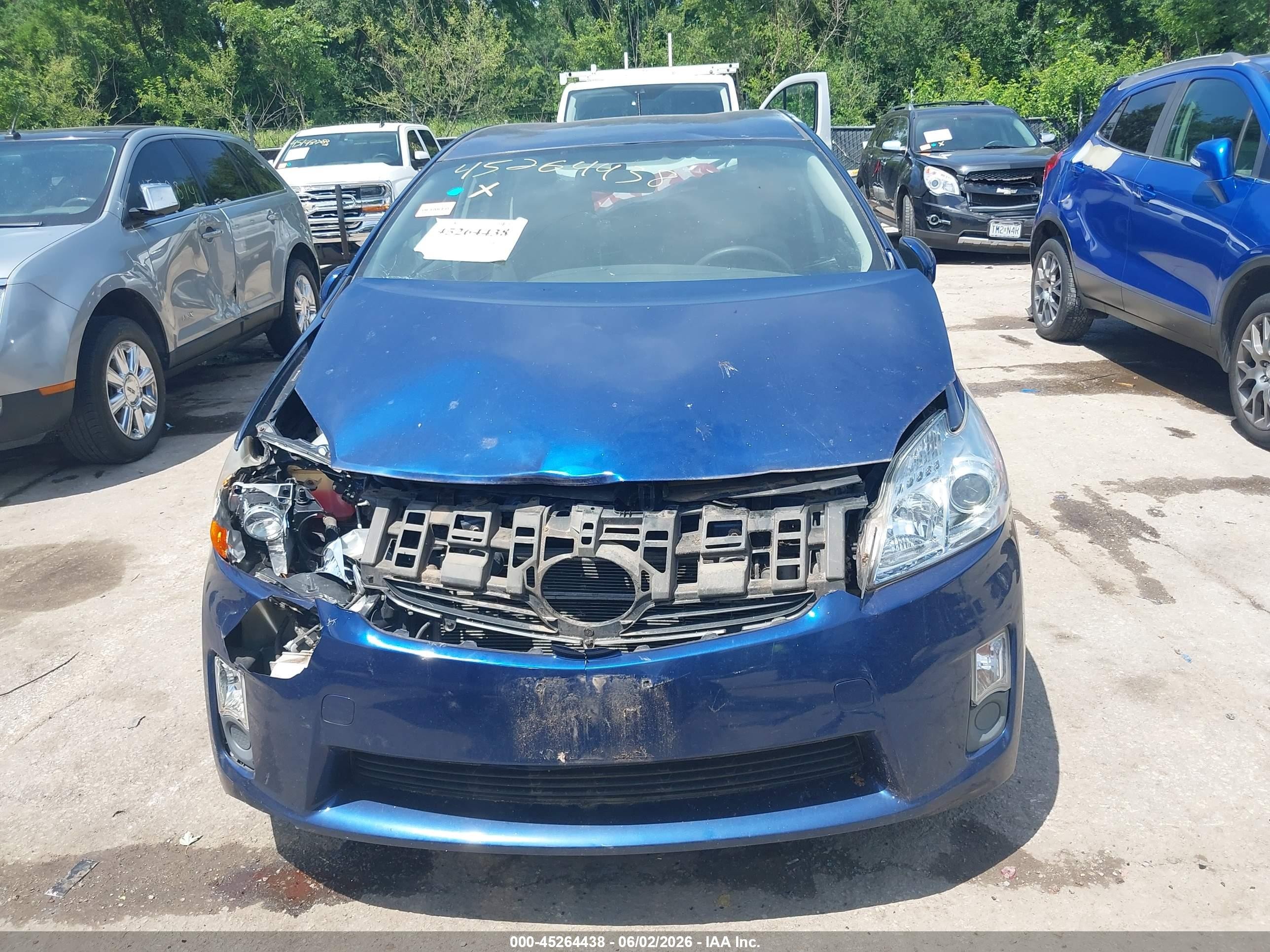 2010 Toyota Prius Ii Blue vin: JTDKN3DU9A0070140