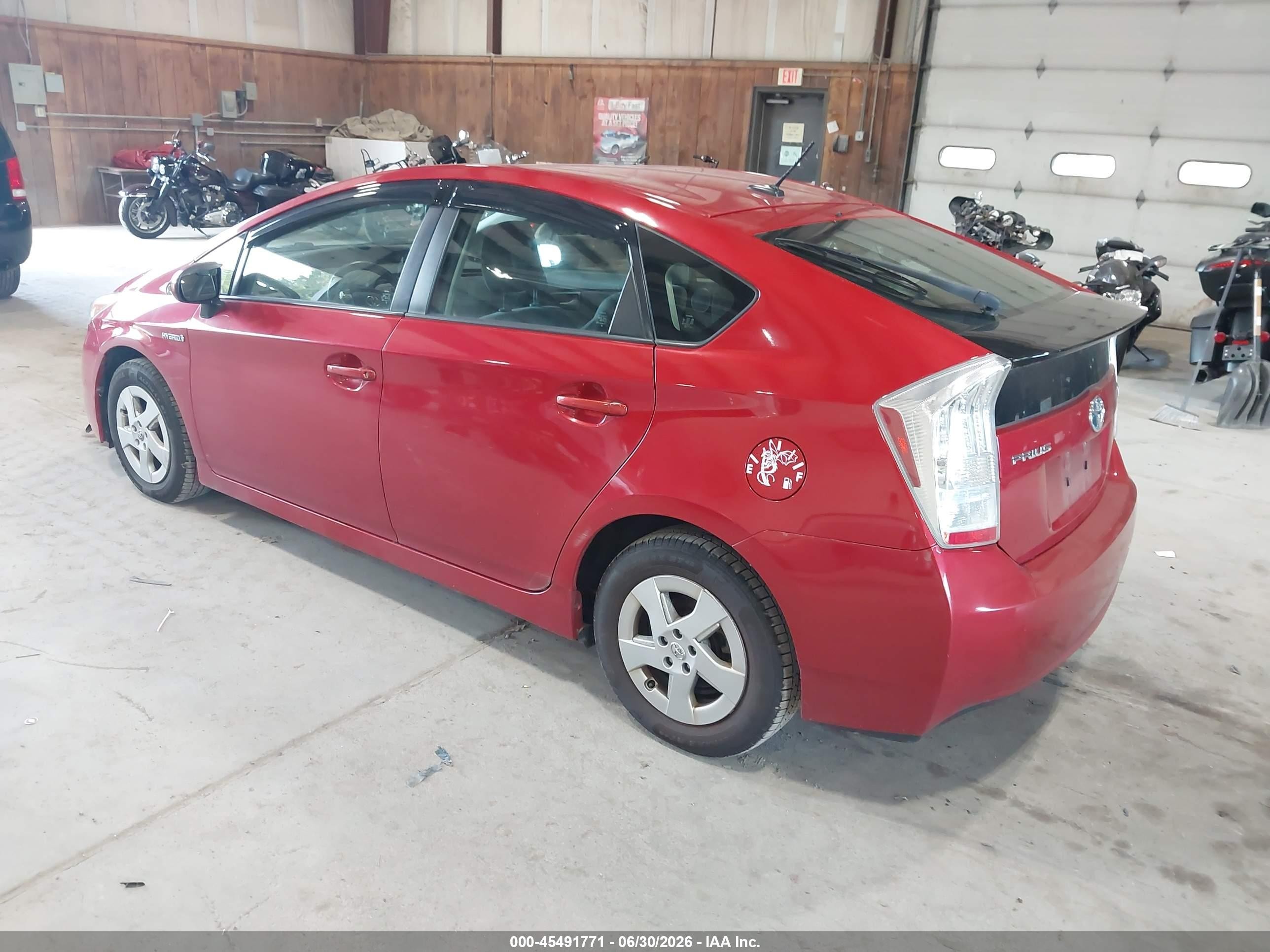 2010 Toyota Prius Iii Red vin: JTDKN3DU9A0100916