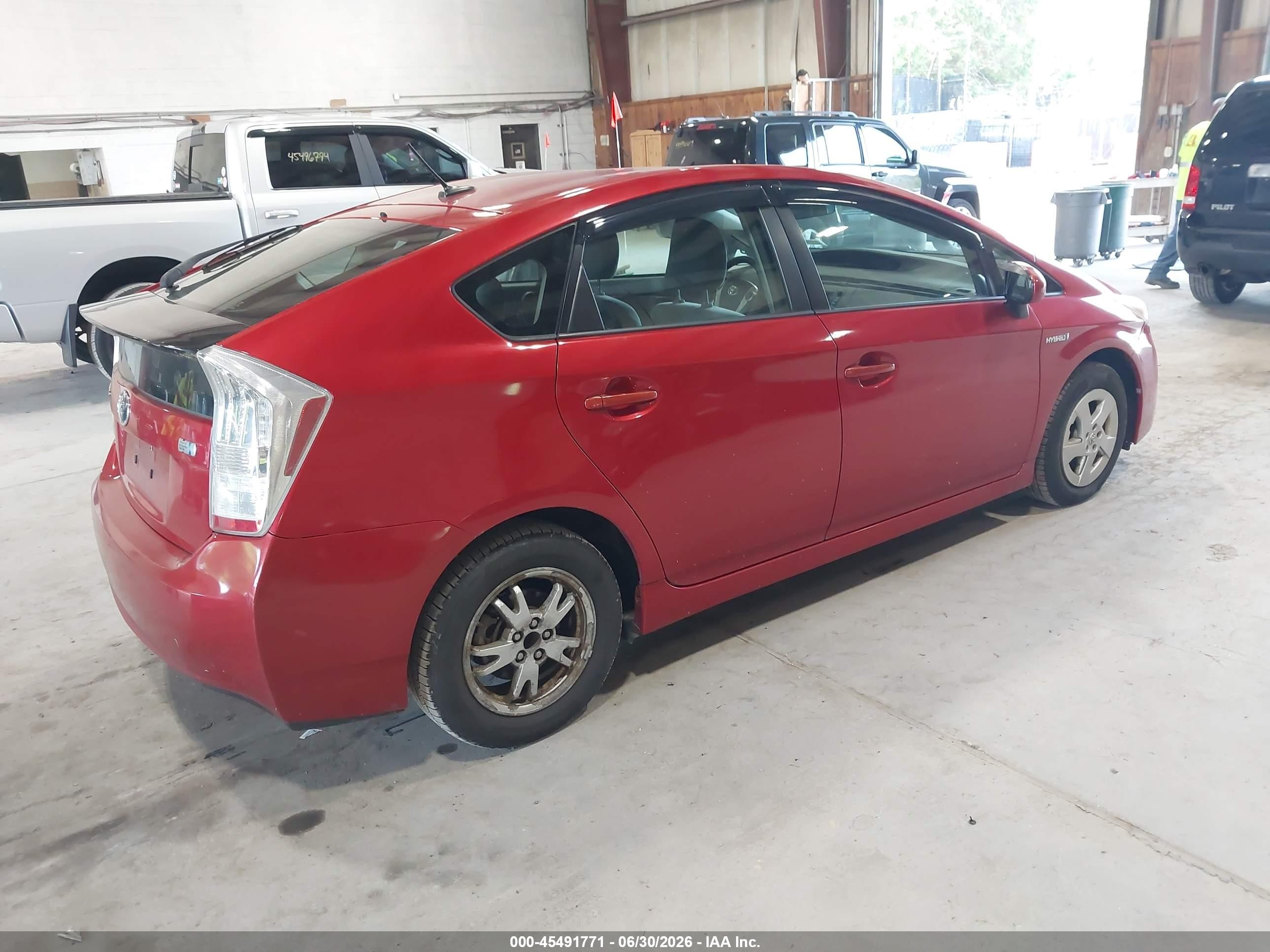 2010 Toyota Prius Iii Red vin: JTDKN3DU9A0100916