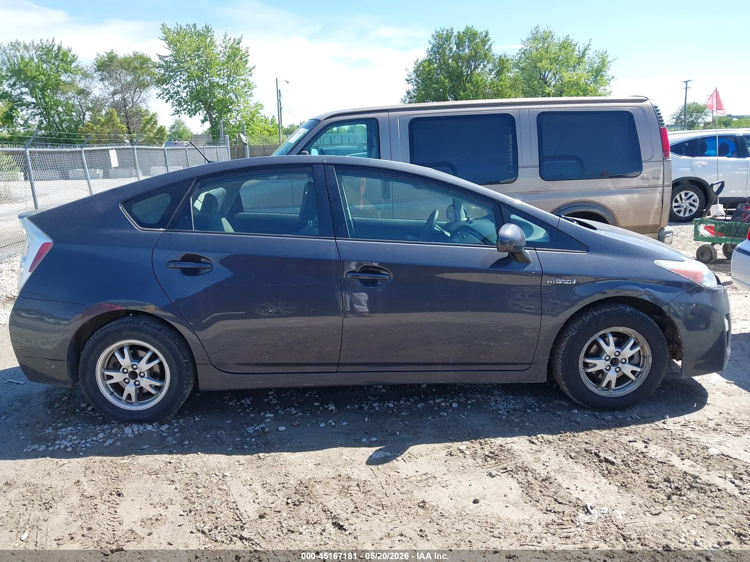 2010 Toyota Prius Ii Blue vin: JTDKN3DU9A0101709