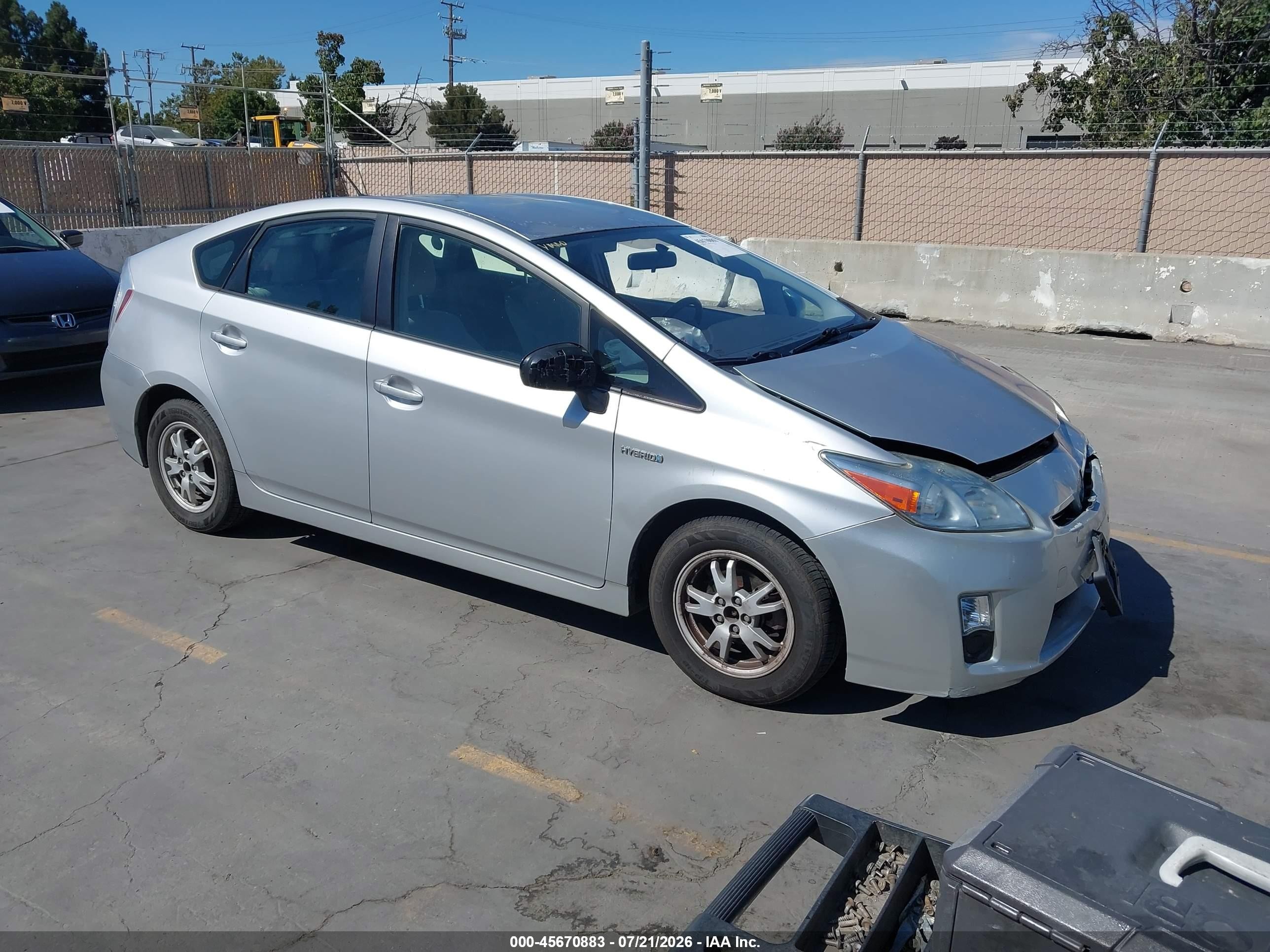 2010 Toyota Prius Ii Silver vin: JTDKN3DU9A0103024