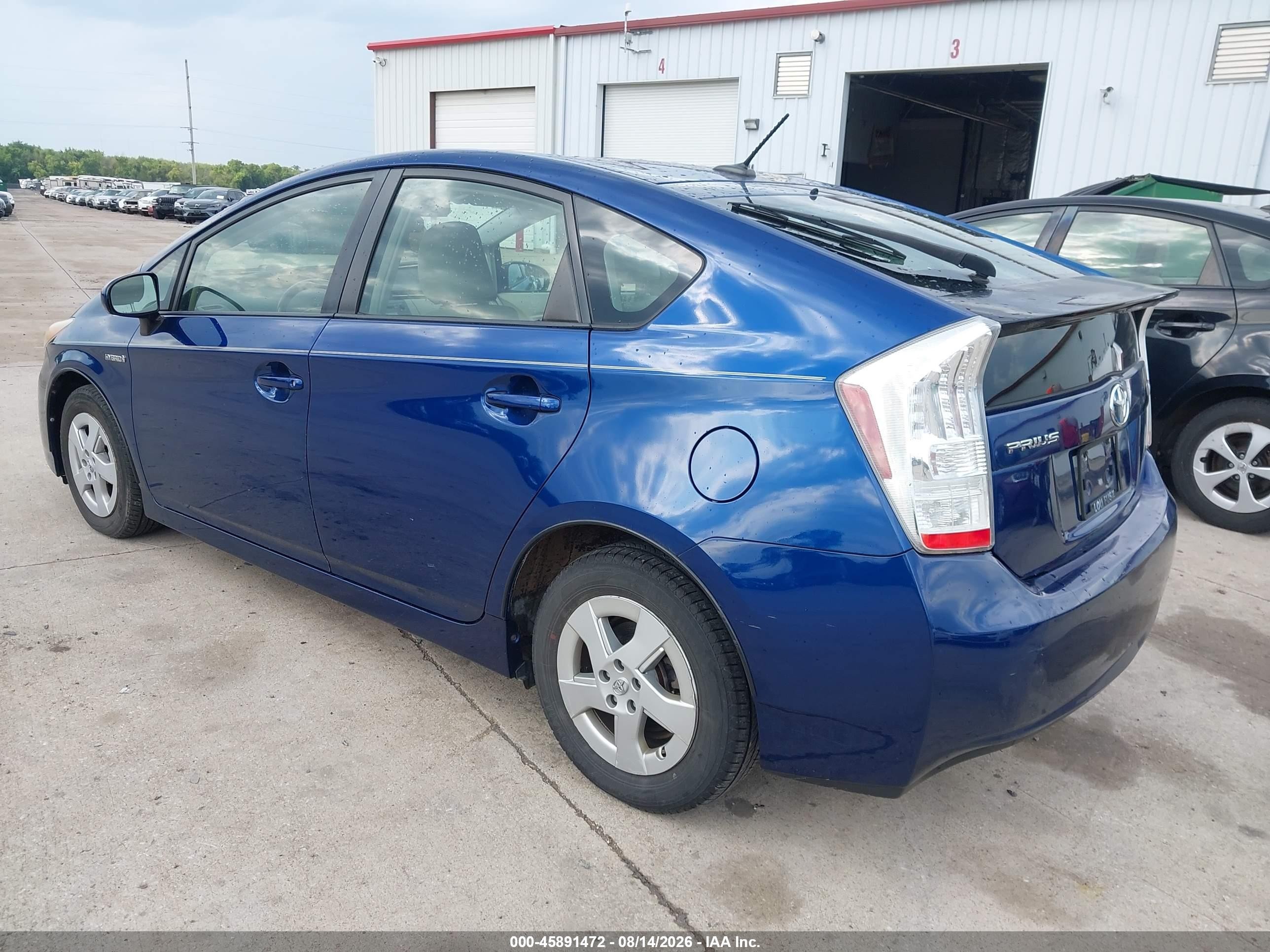 2010 Toyota Prius Ii Blue vin: JTDKN3DU9A0103041