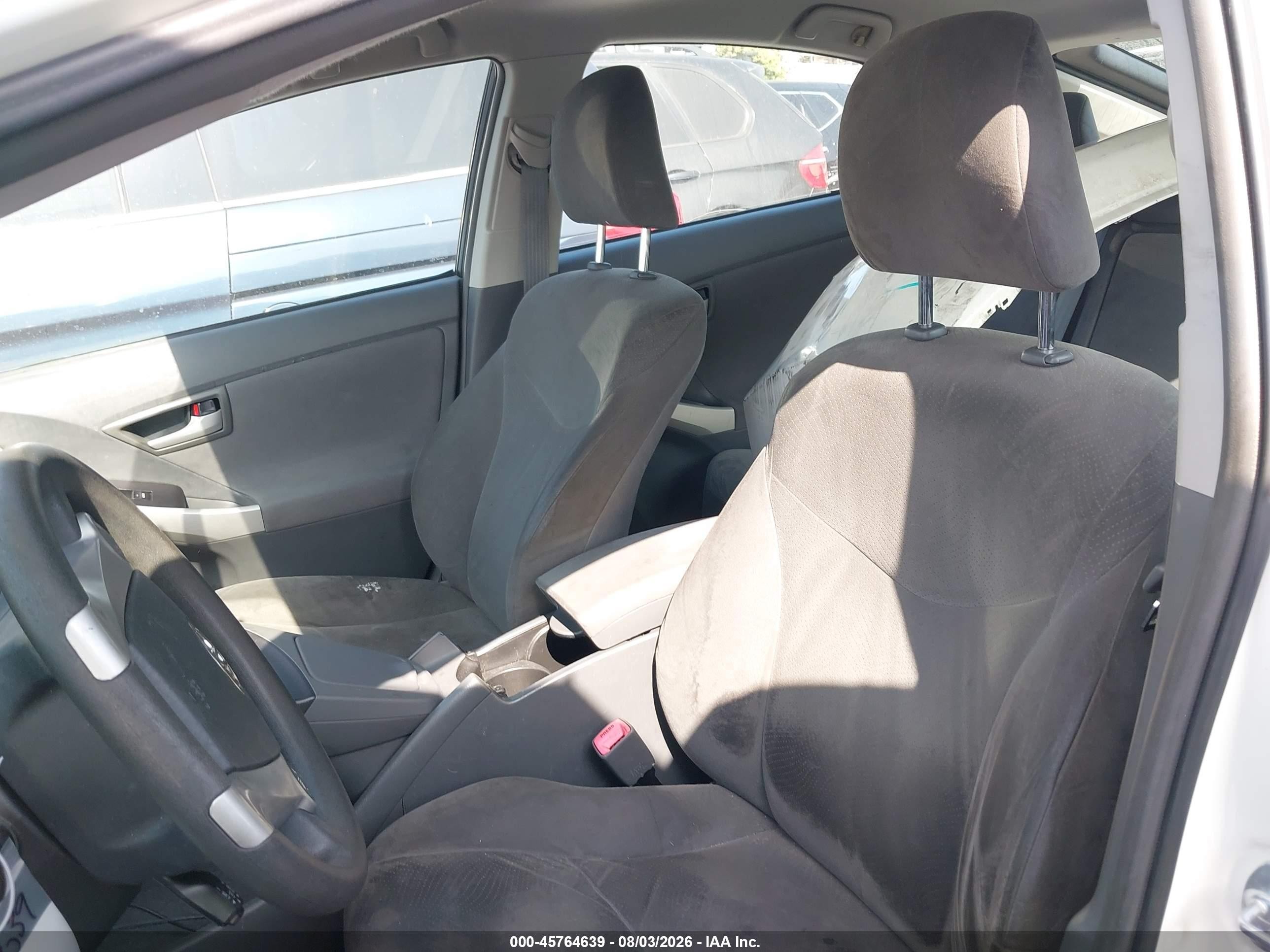 2010 Toyota Prius Ii White vin: JTDKN3DU9A0112502