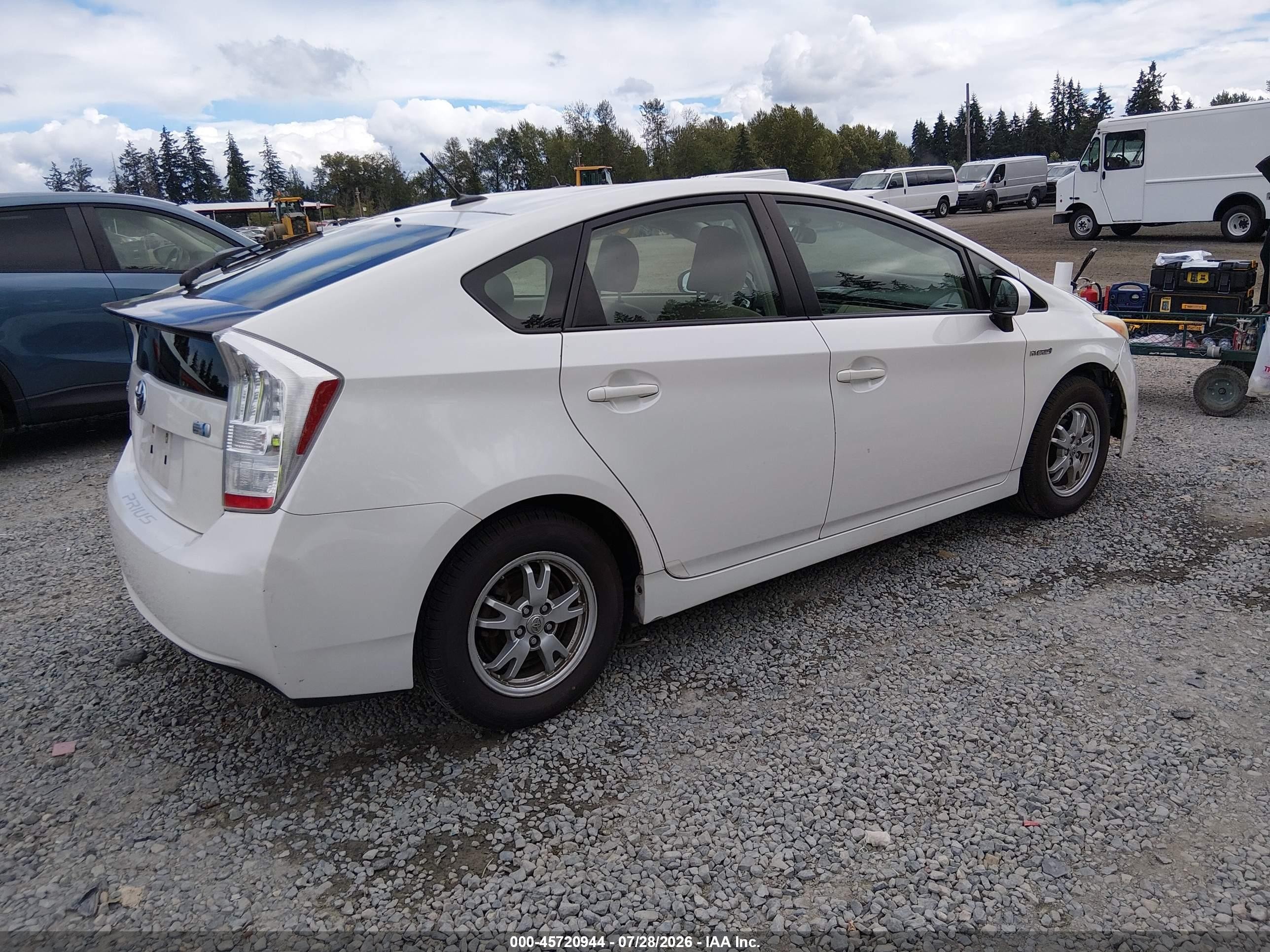2010 Toyota Prius Ii Белый vin: JTDKN3DU9A0169332
