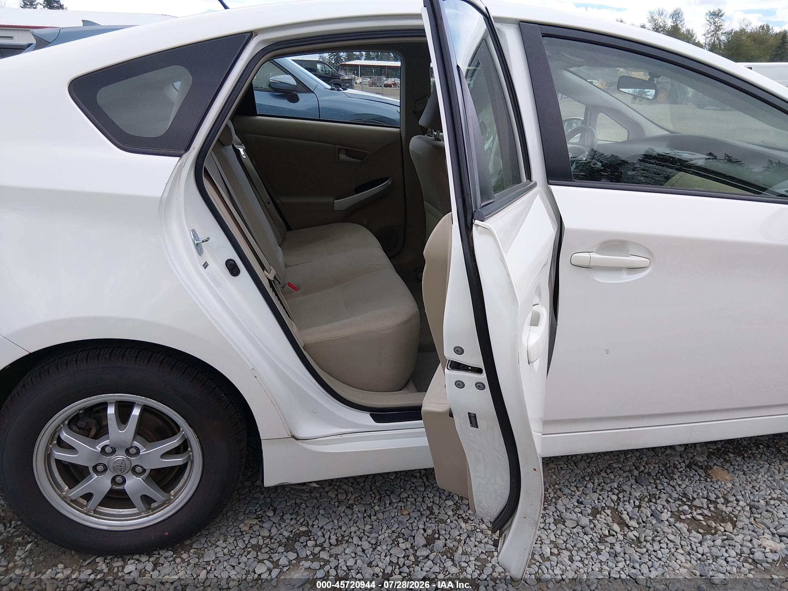 2010 Toyota Prius Ii Белый vin: JTDKN3DU9A0169332