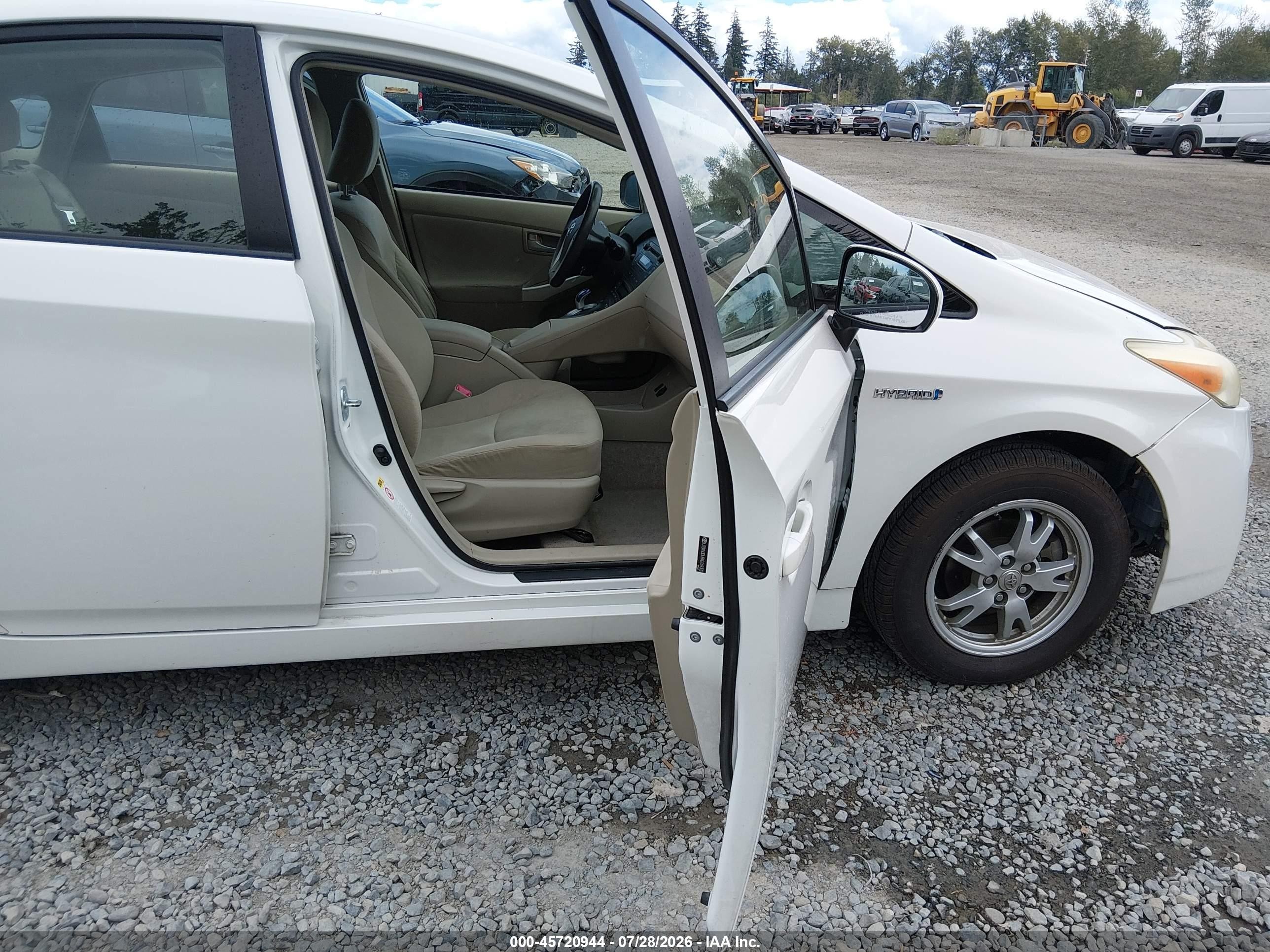 2010 Toyota Prius Ii Белый vin: JTDKN3DU9A0169332
