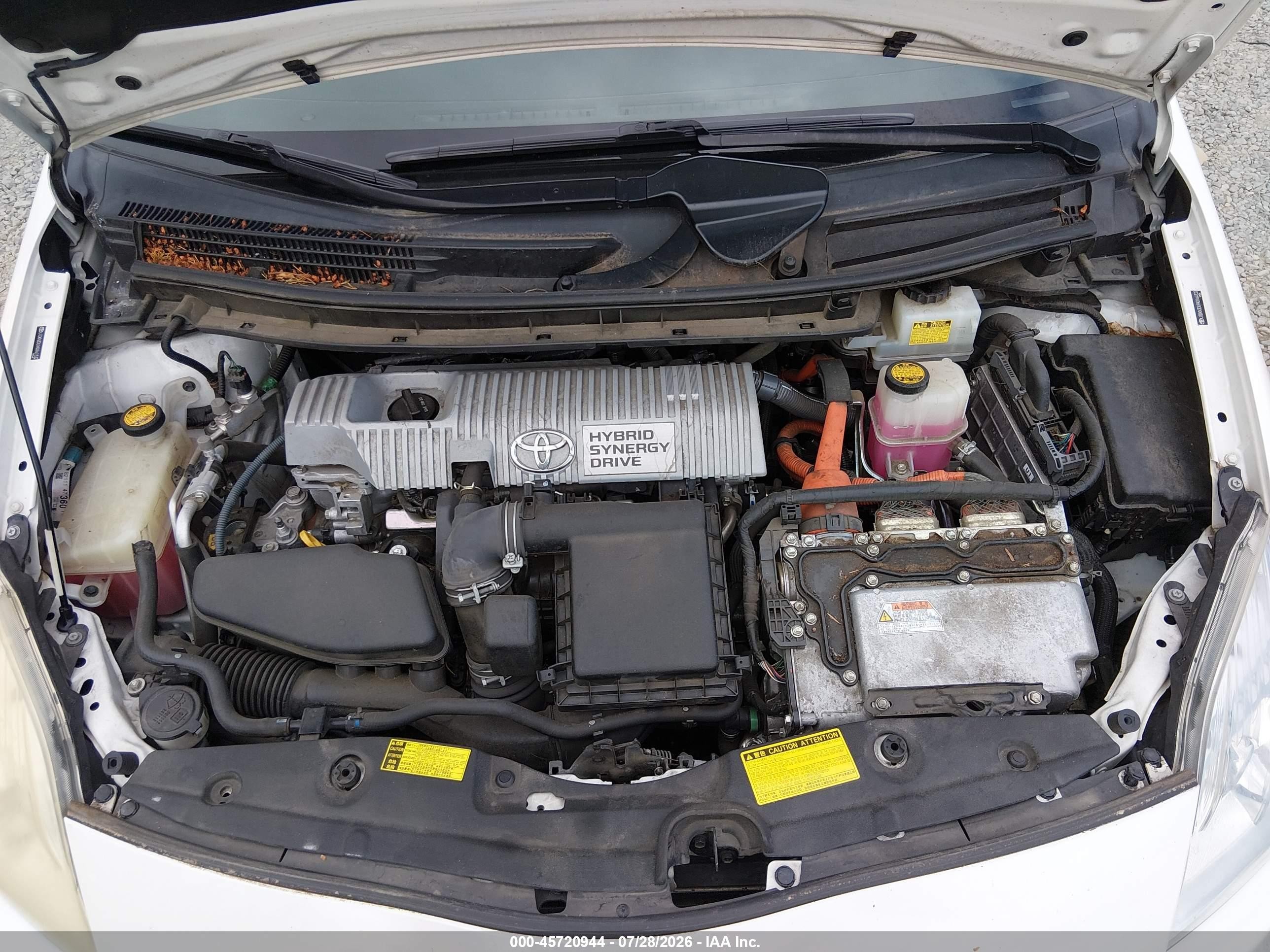 2010 Toyota Prius Ii Белый vin: JTDKN3DU9A0169332