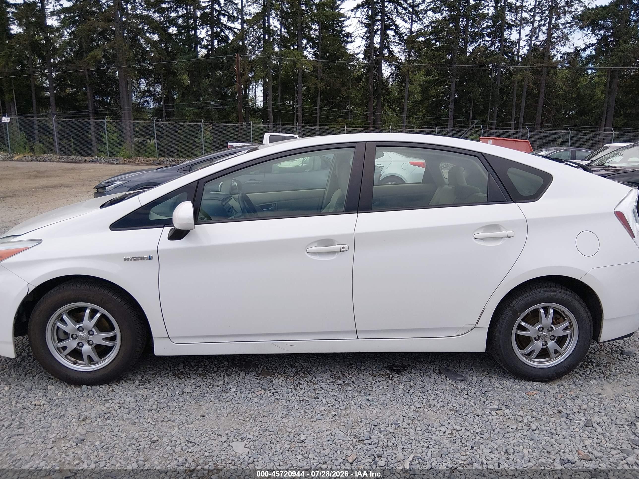 2010 Toyota Prius Ii Белый vin: JTDKN3DU9A0169332