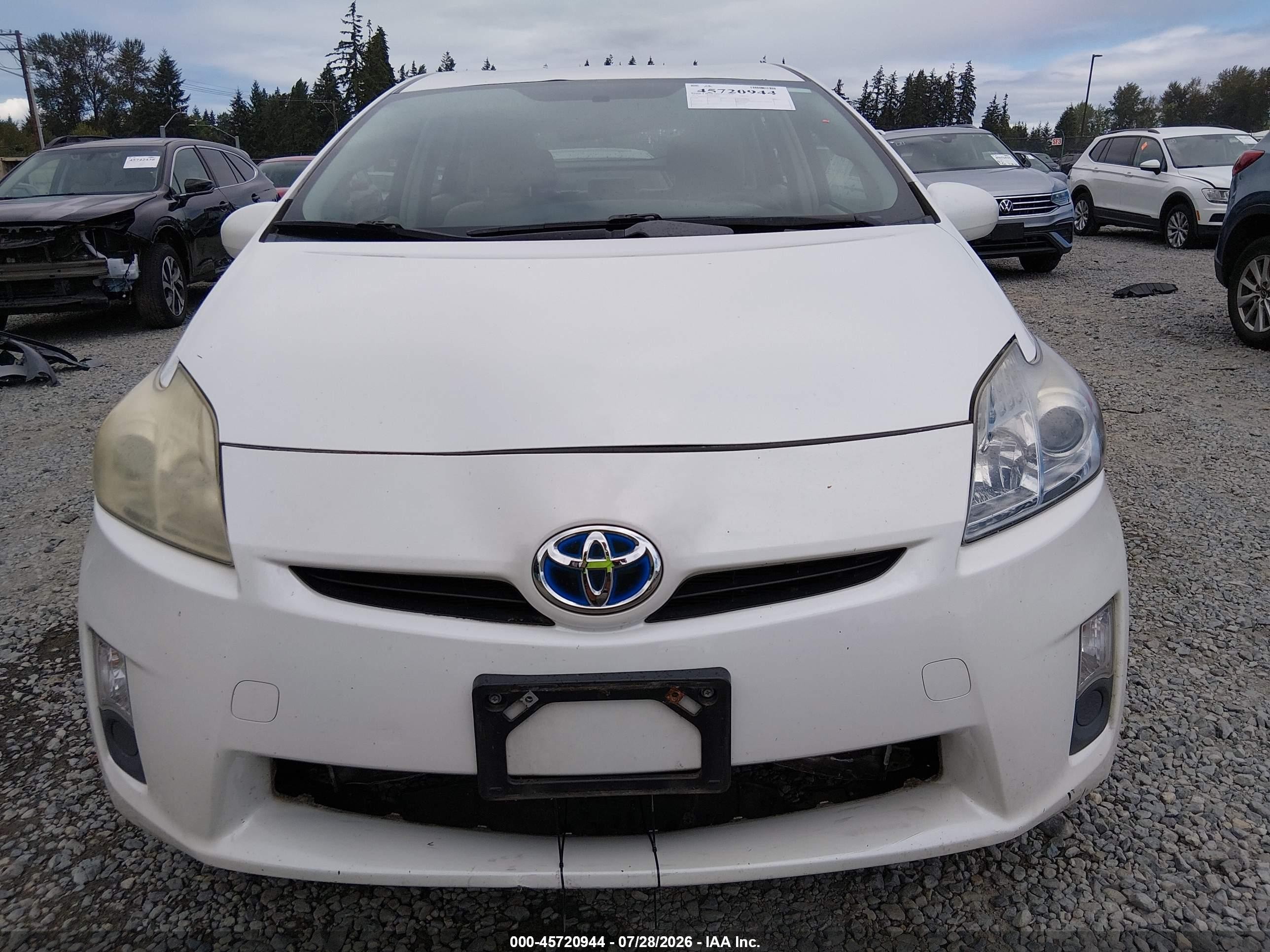 2010 Toyota Prius Ii Белый vin: JTDKN3DU9A0169332