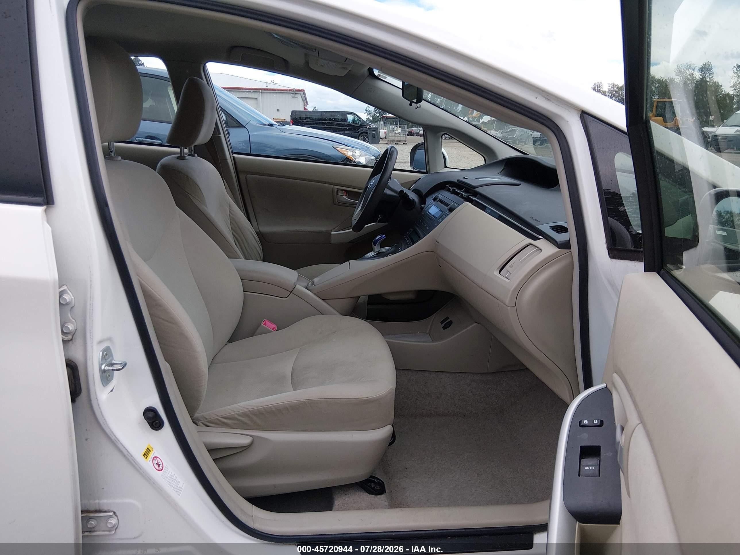 2010 Toyota Prius Ii Белый vin: JTDKN3DU9A0169332