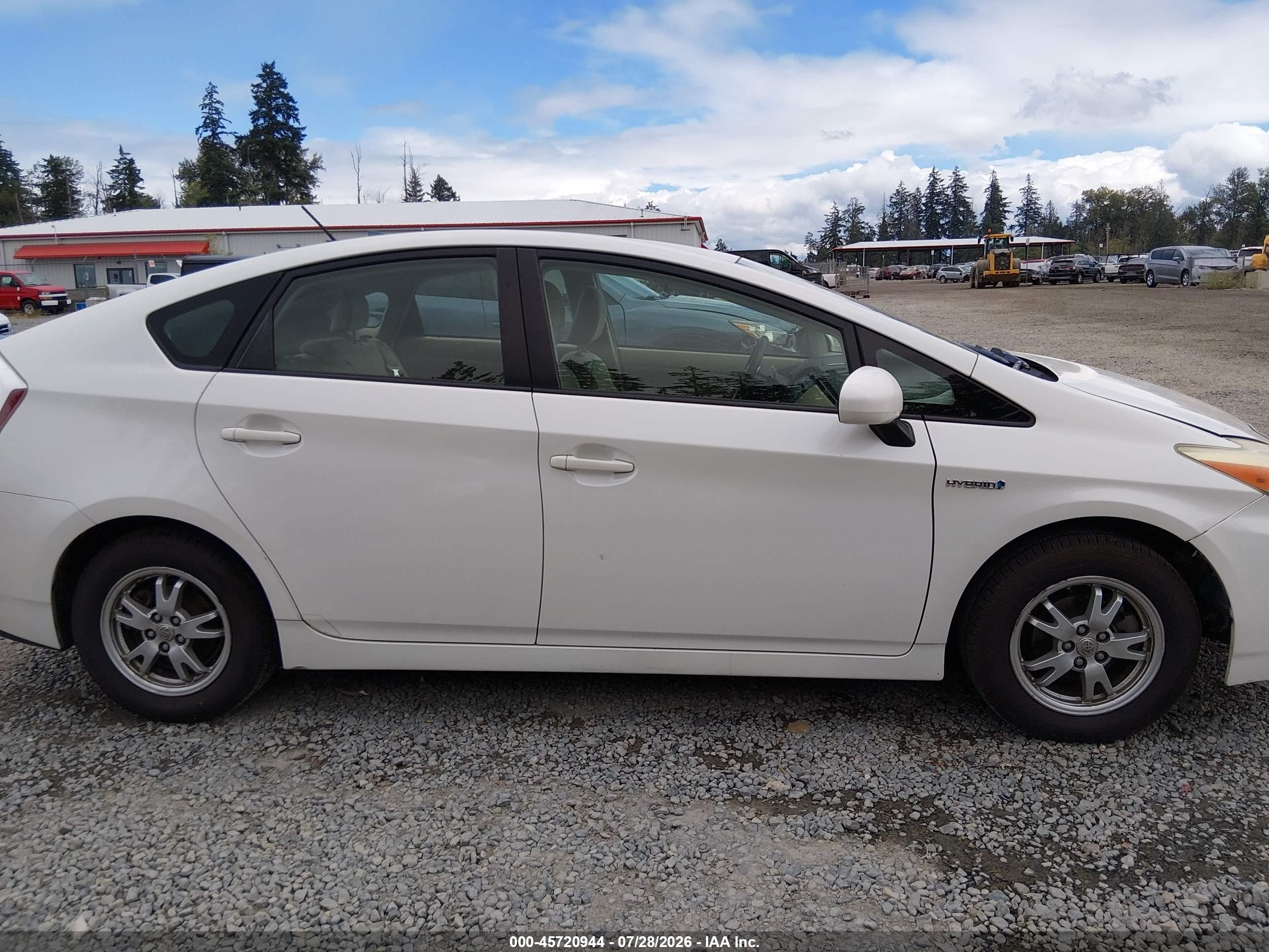2010 Toyota Prius Ii Белый vin: JTDKN3DU9A0169332