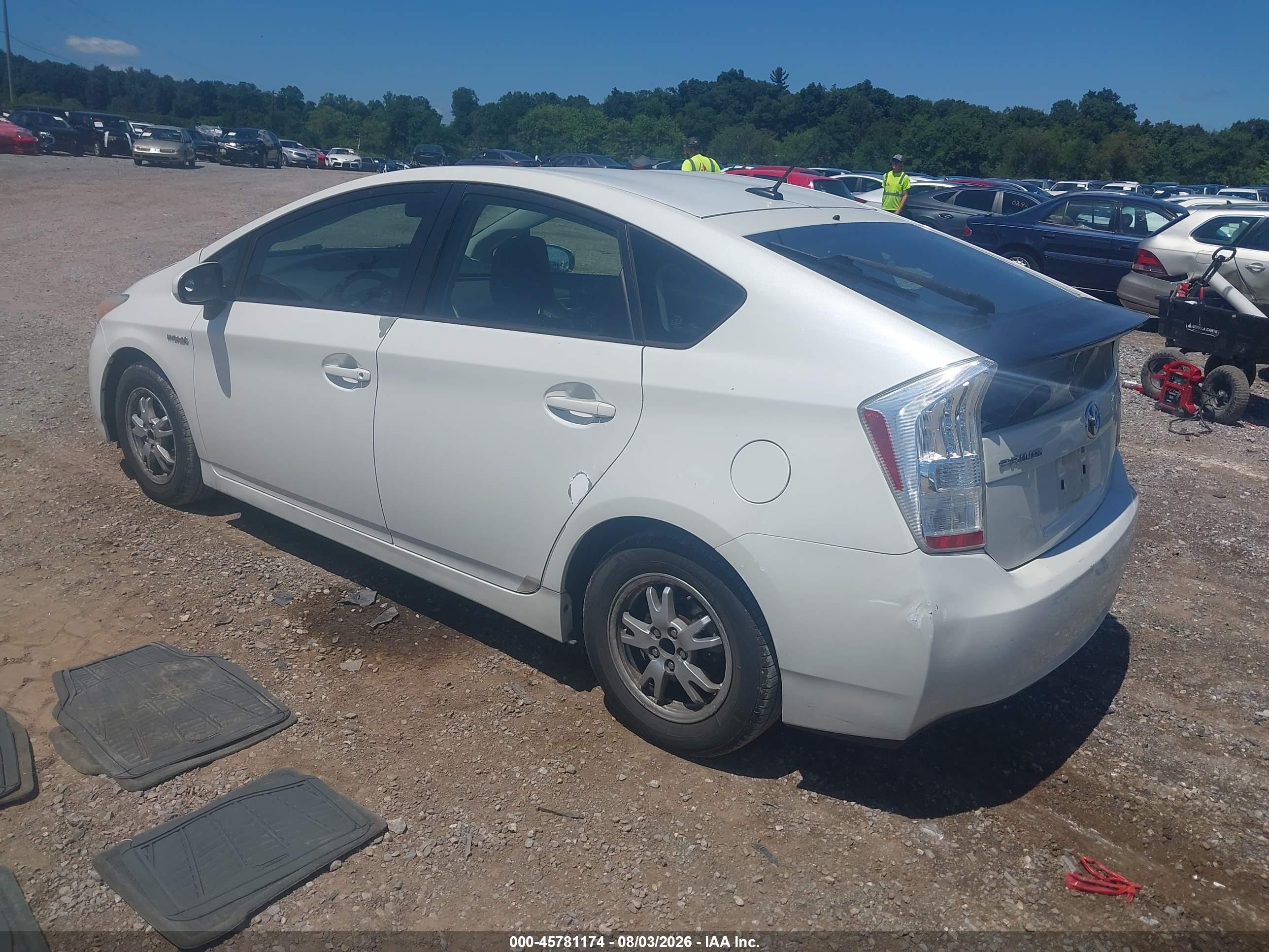2010 Toyota Prius Iii White vin: JTDKN3DU9A0185207