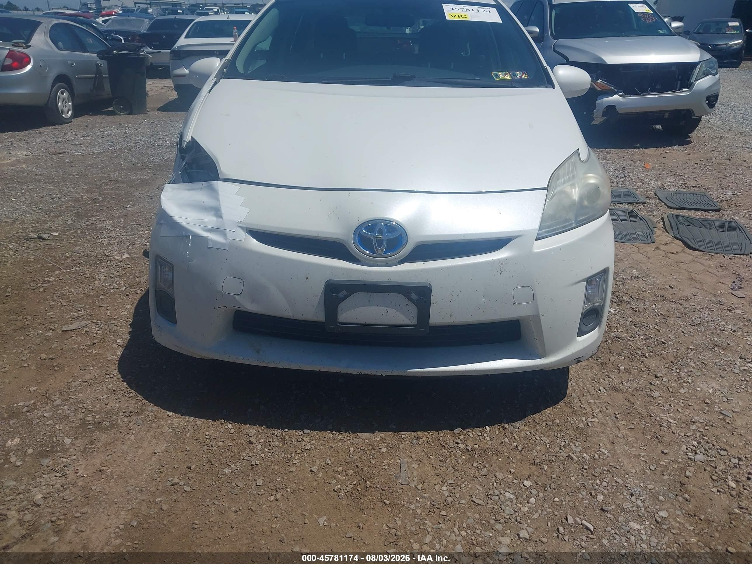 2010 Toyota Prius Iii White vin: JTDKN3DU9A0185207