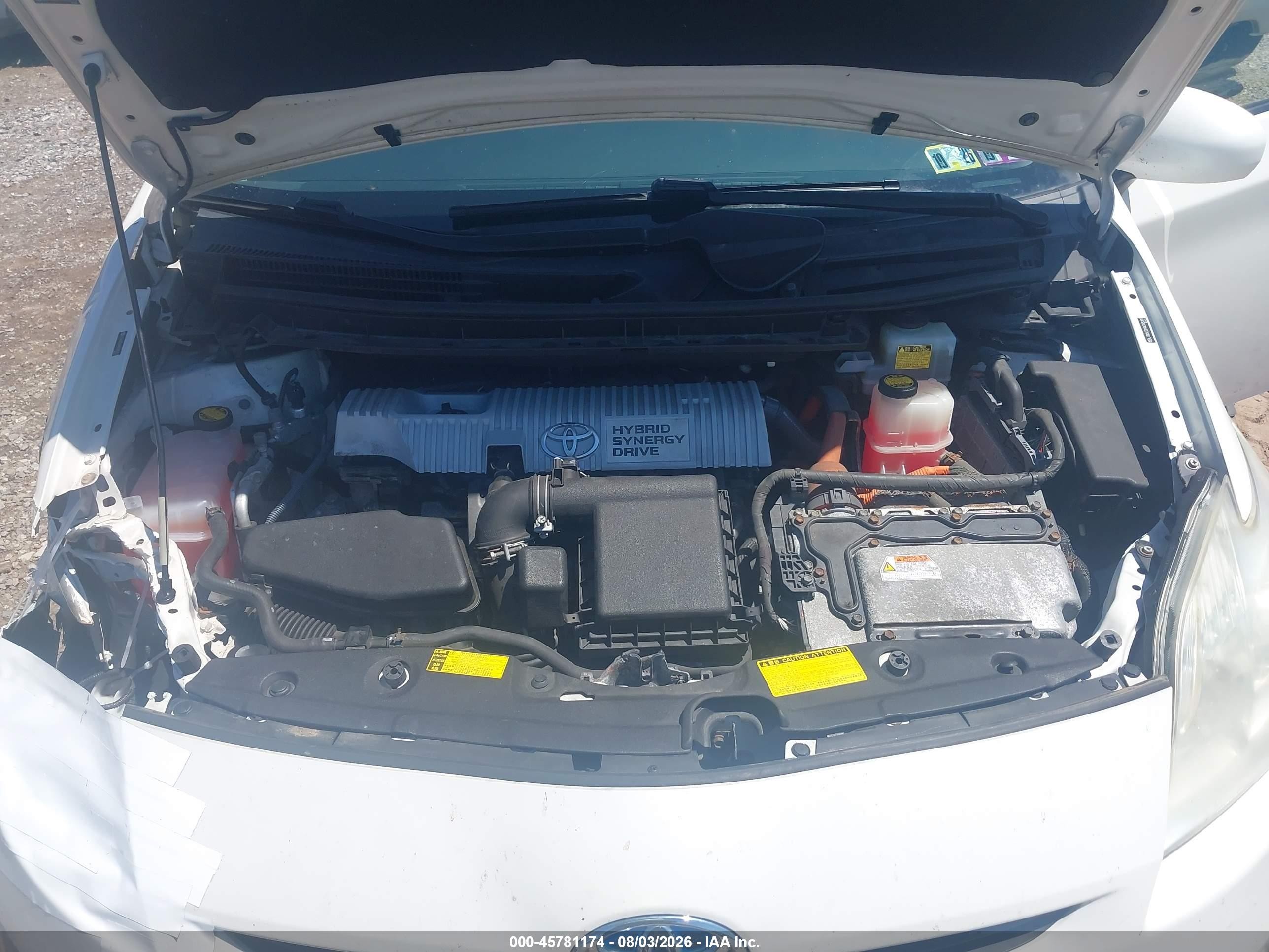 2010 Toyota Prius Iii White vin: JTDKN3DU9A0185207