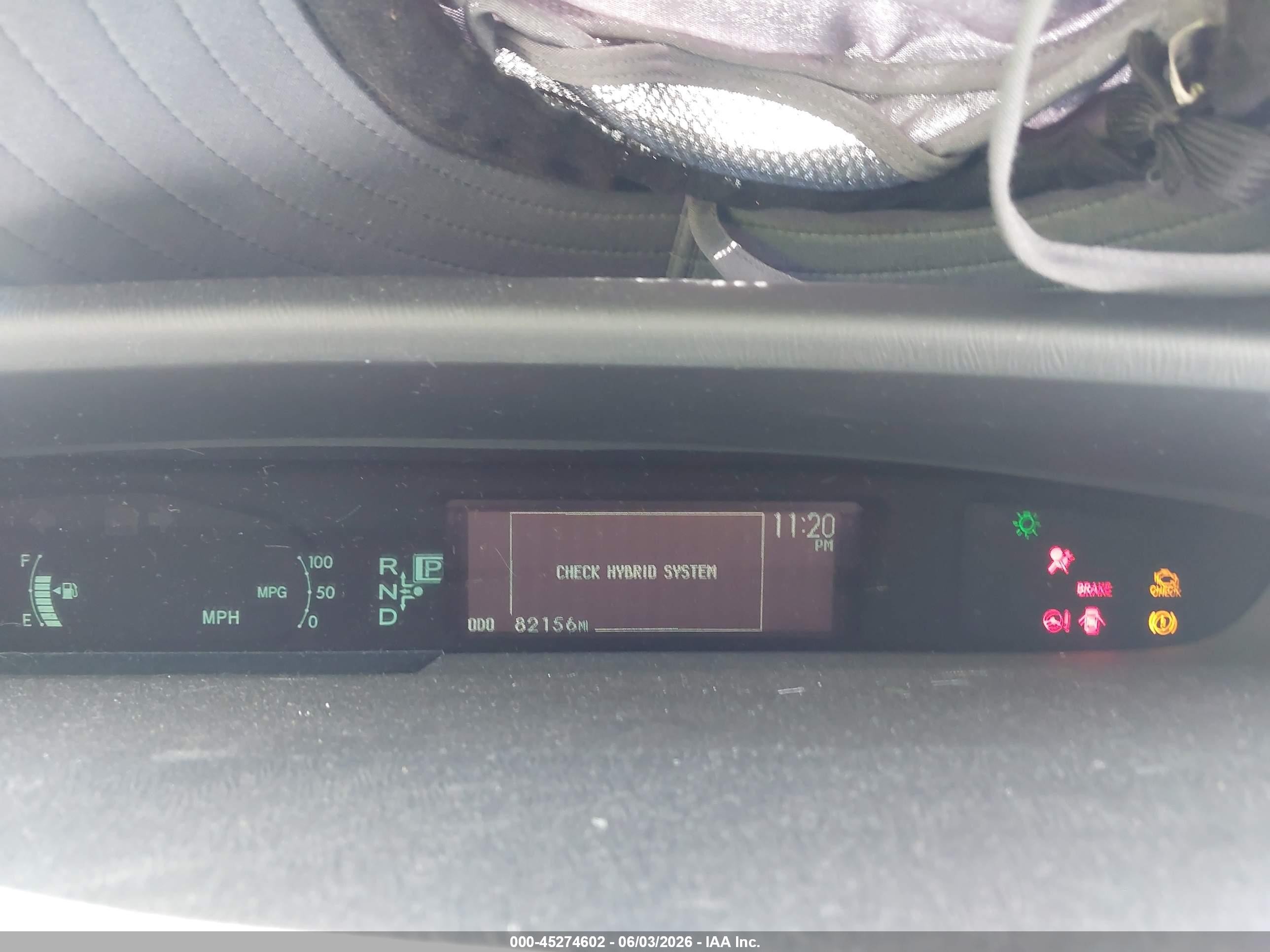 2010 Toyota Prius Iv Серый vin: JTDKN3DU9A0217136