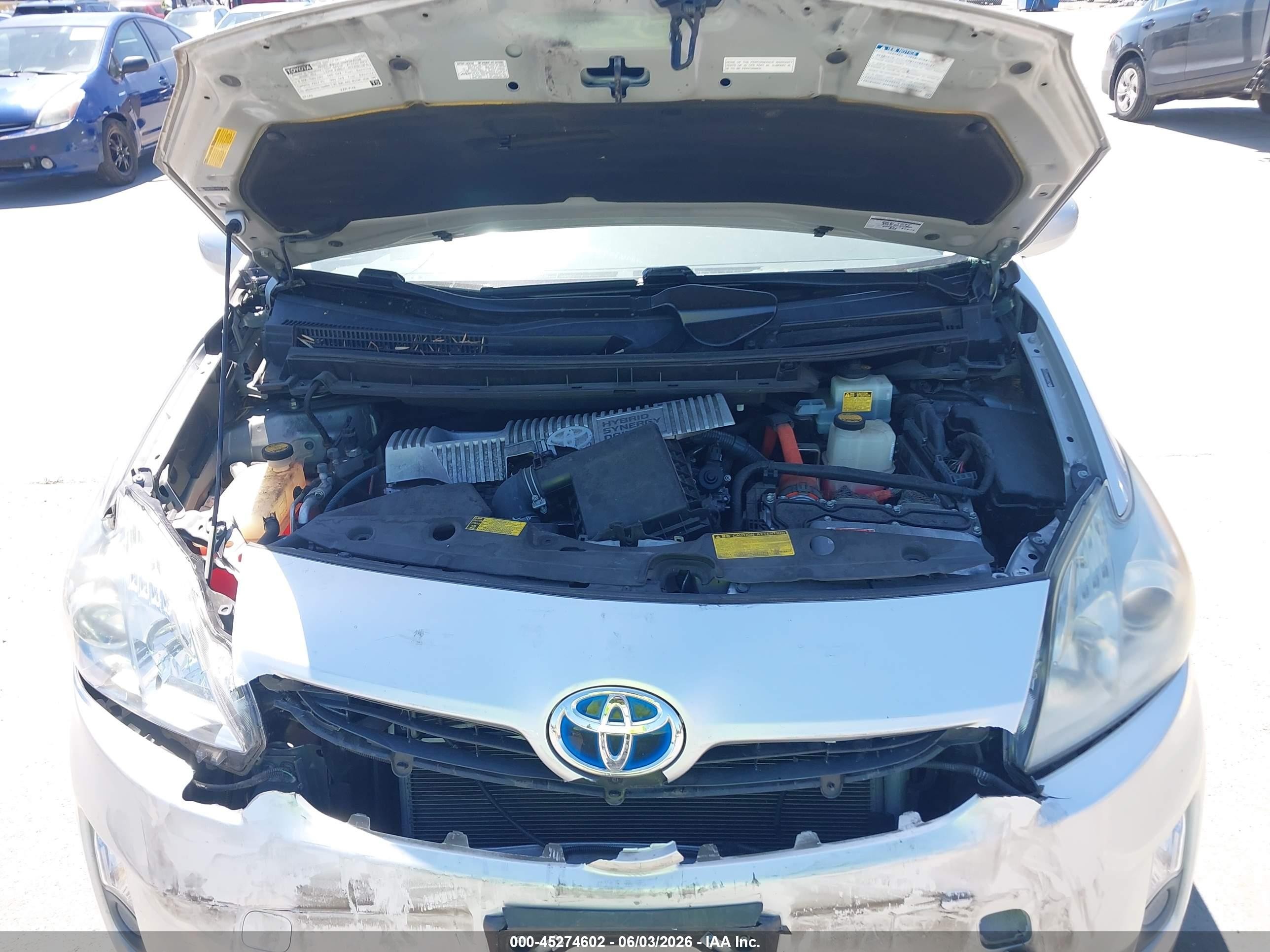 2010 Toyota Prius Iv Серый vin: JTDKN3DU9A0217136