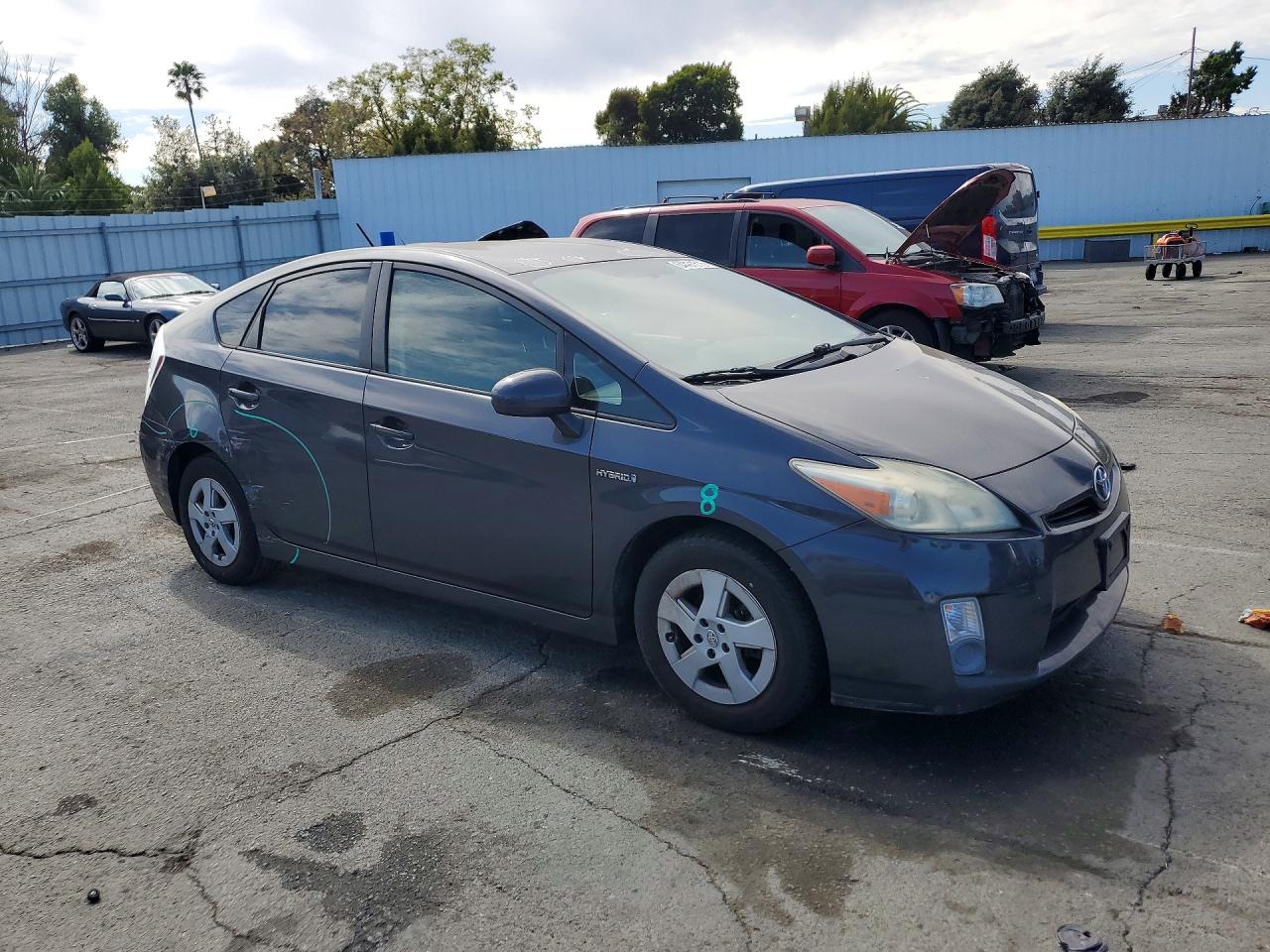 2010 Toyota Prius Ii Серый vin: JTDKN3DU9A0221333