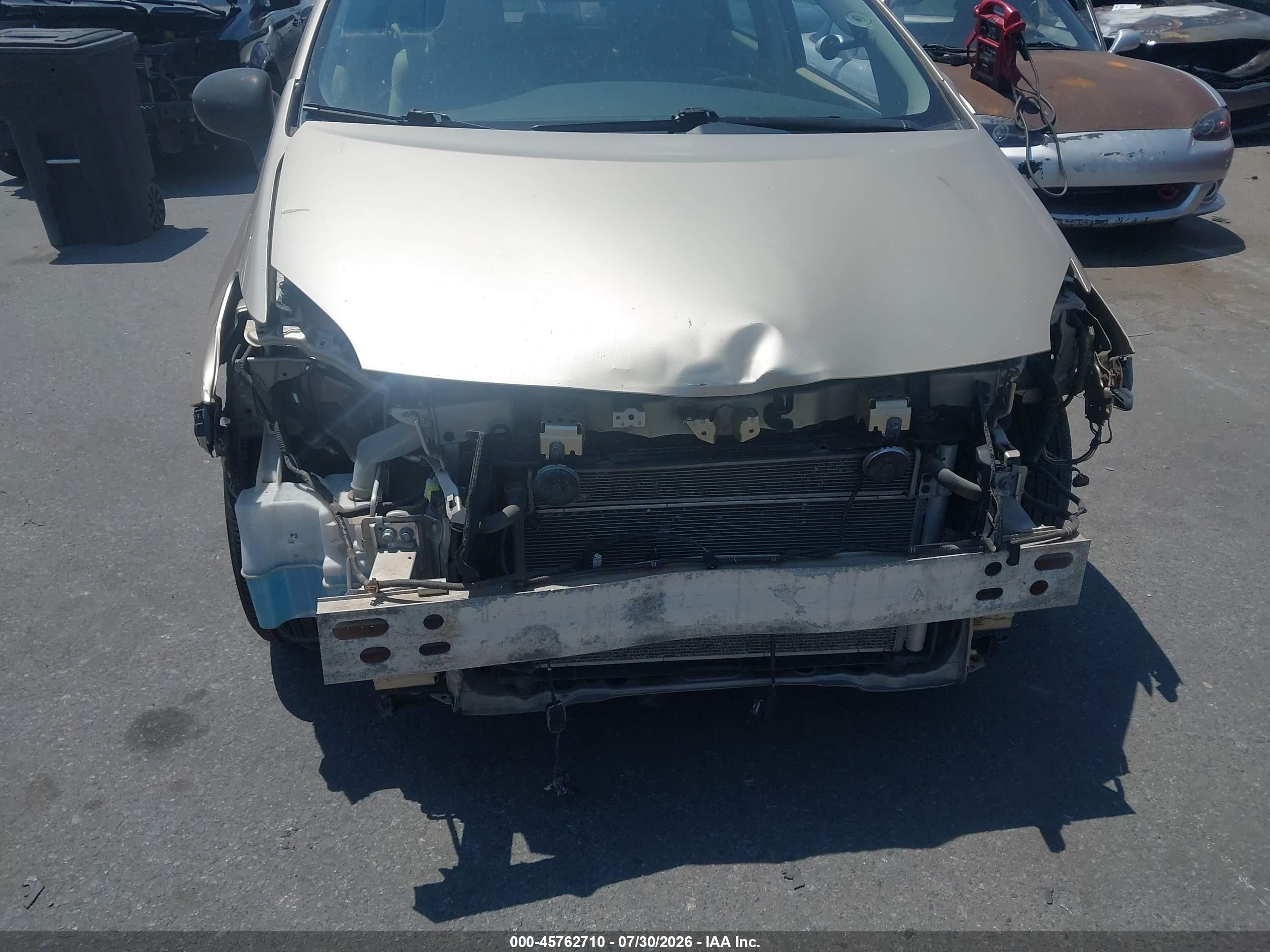 2010 Toyota Prius Ii Beige vin: JTDKN3DU9A1005329