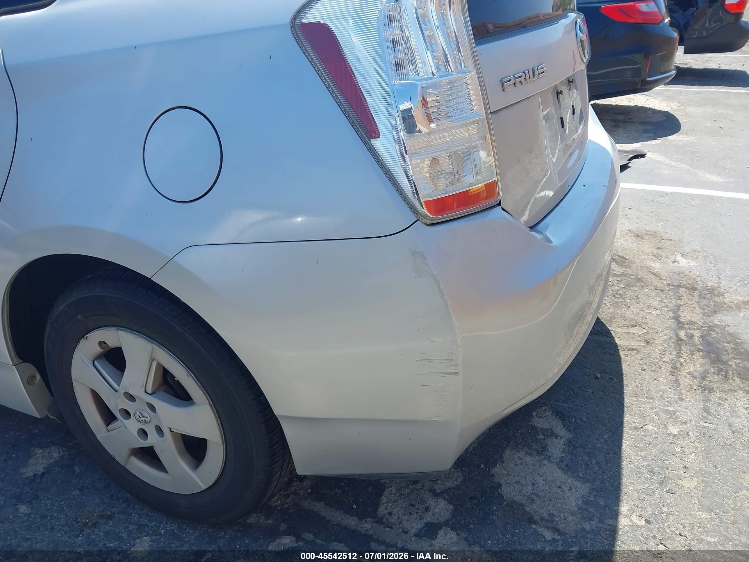 2011 Toyota Prius Two Silver vin: JTDKN3DU9B0250106