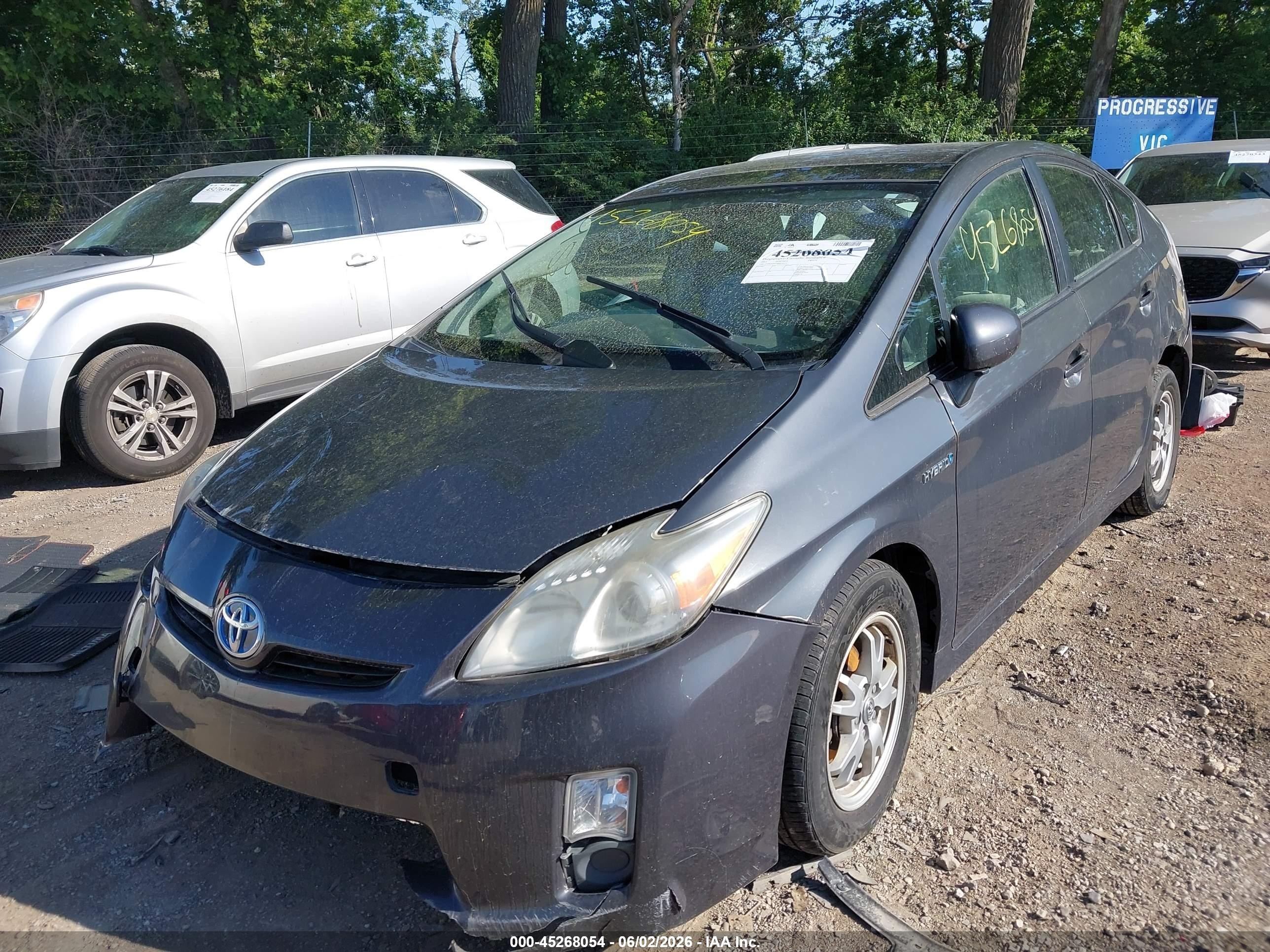 2011 Toyota Prius Three Gray vin: JTDKN3DU9B0250221