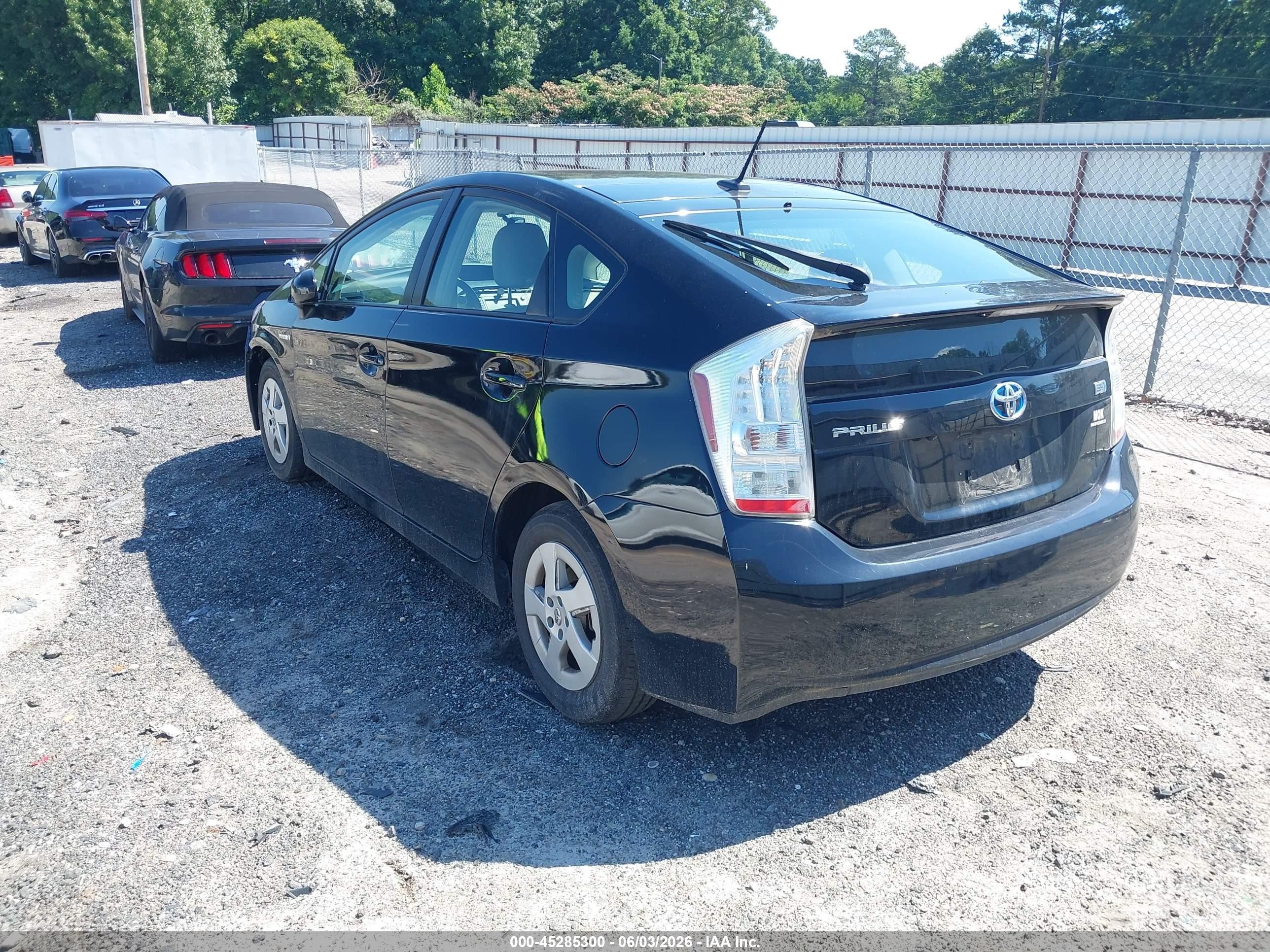 2011 Toyota Prius Four Black vin: JTDKN3DU9B0251109