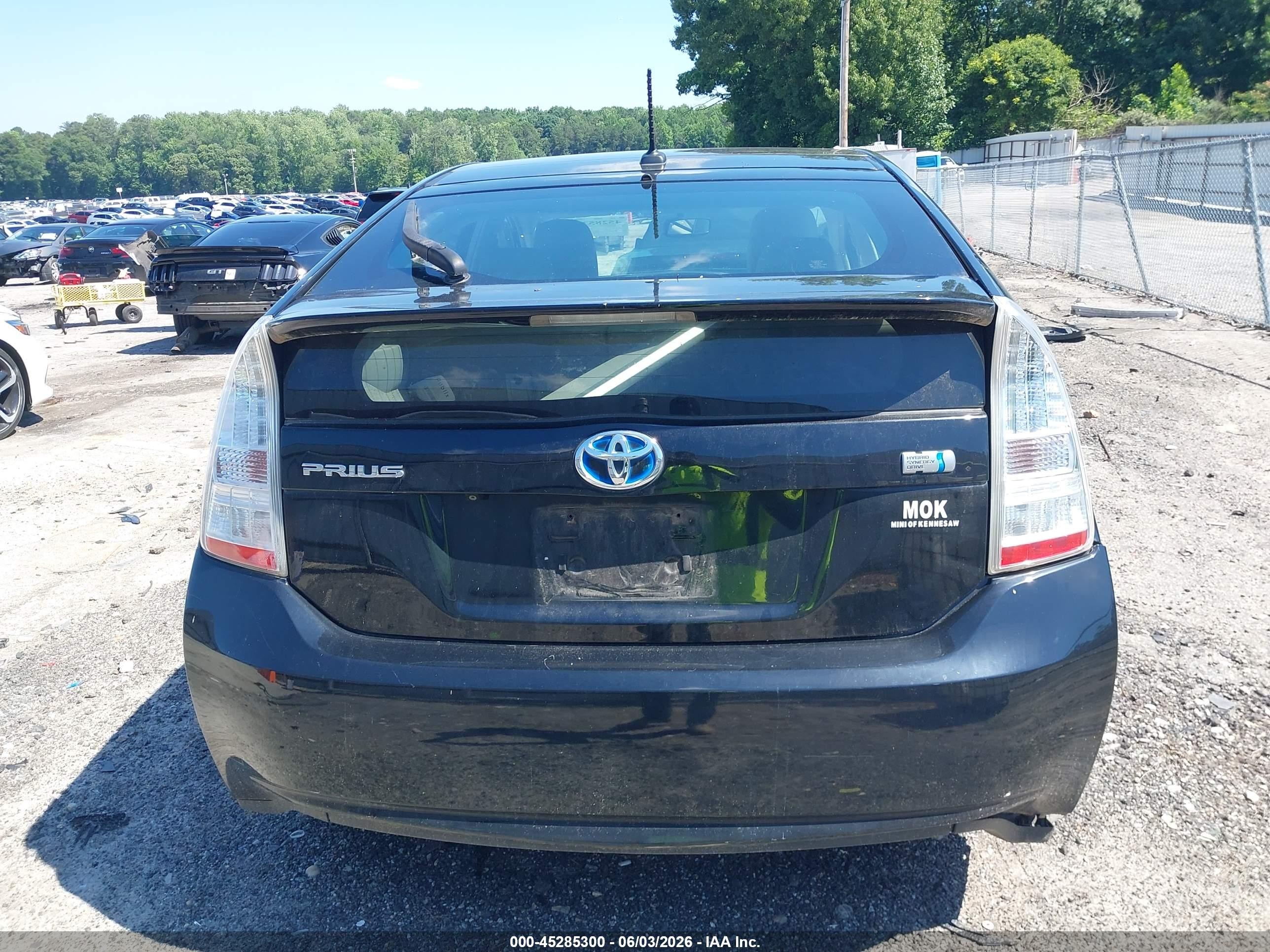 2011 Toyota Prius Four Black vin: JTDKN3DU9B0251109