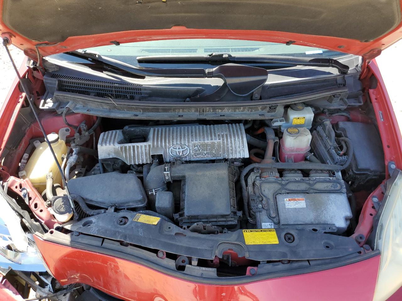 2011 Toyota Prius Red vin: JTDKN3DU9B0258738