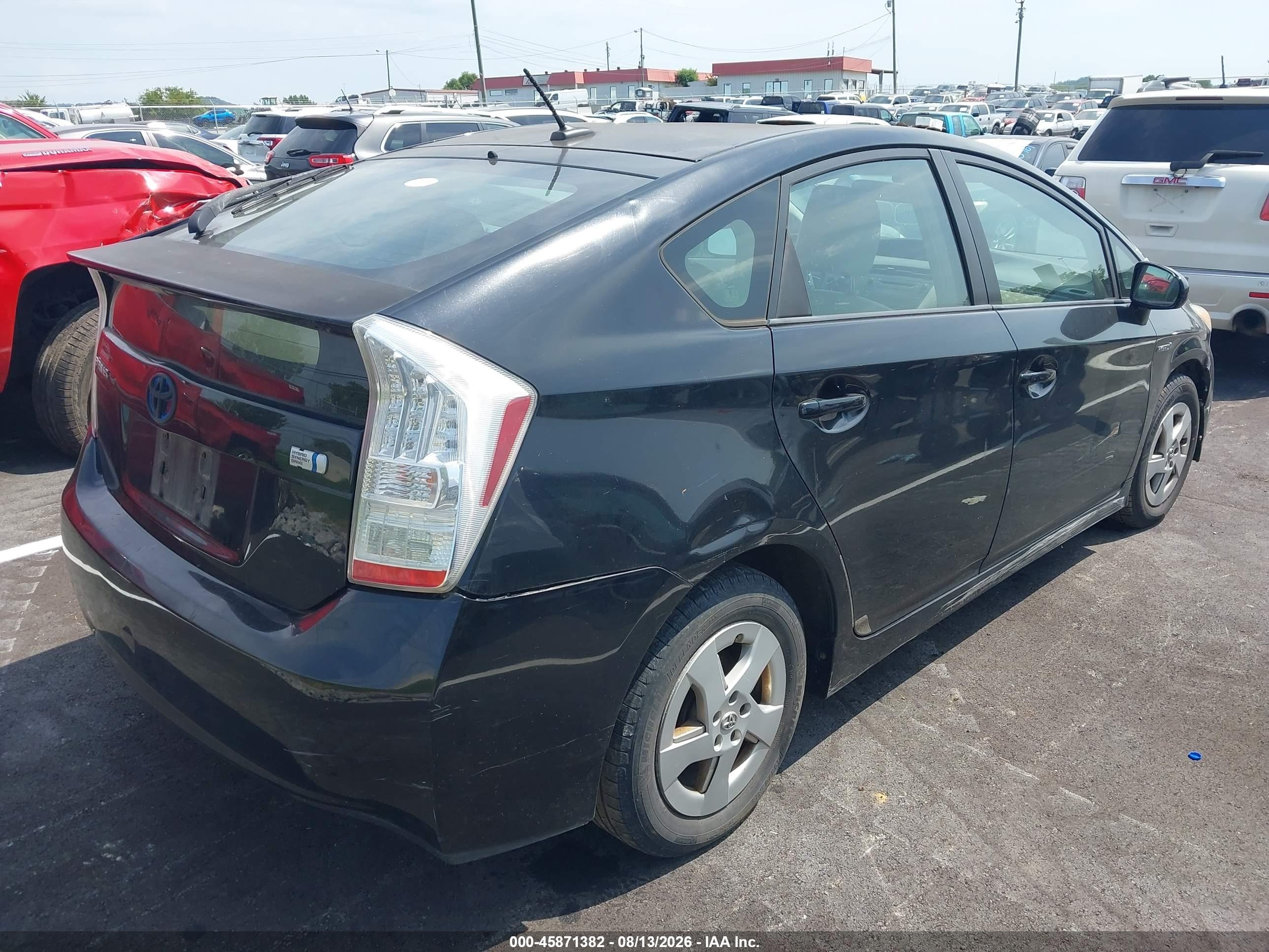 2011 Toyota Prius Three Black vin: JTDKN3DU9B0262174