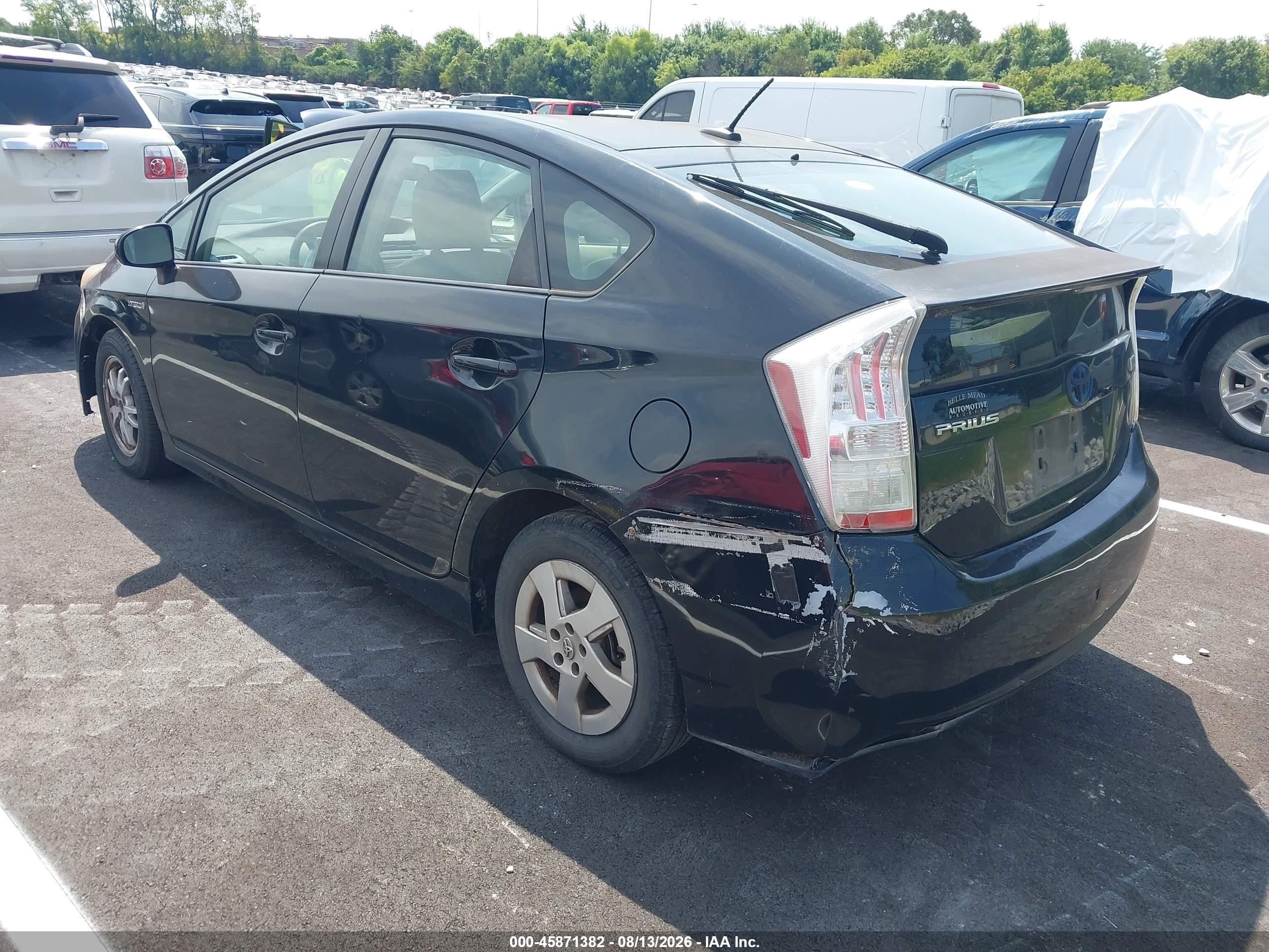 2011 Toyota Prius Three Black vin: JTDKN3DU9B0262174