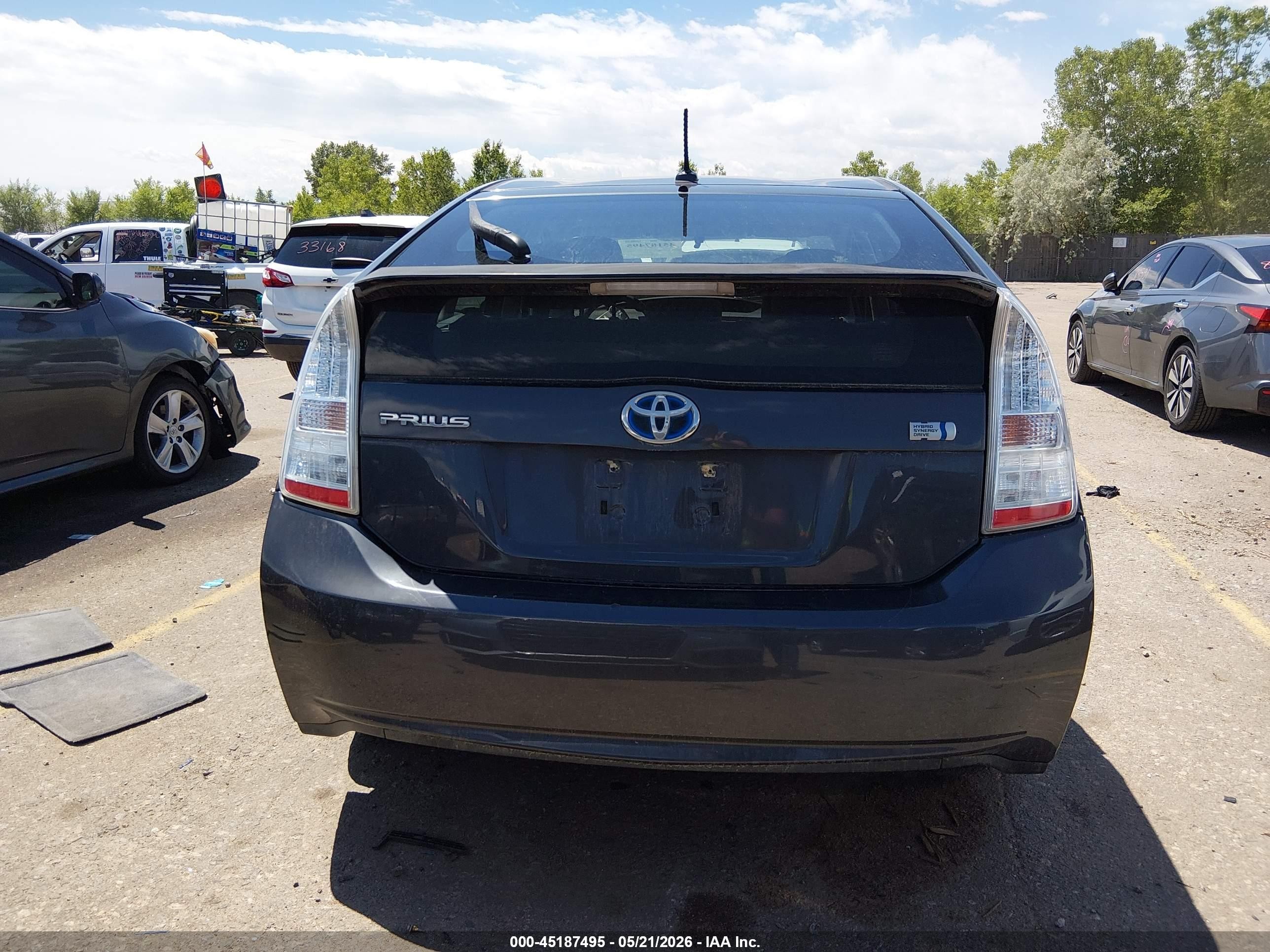 2011 Toyota Prius Two Gray vin: JTDKN3DU9B0267374