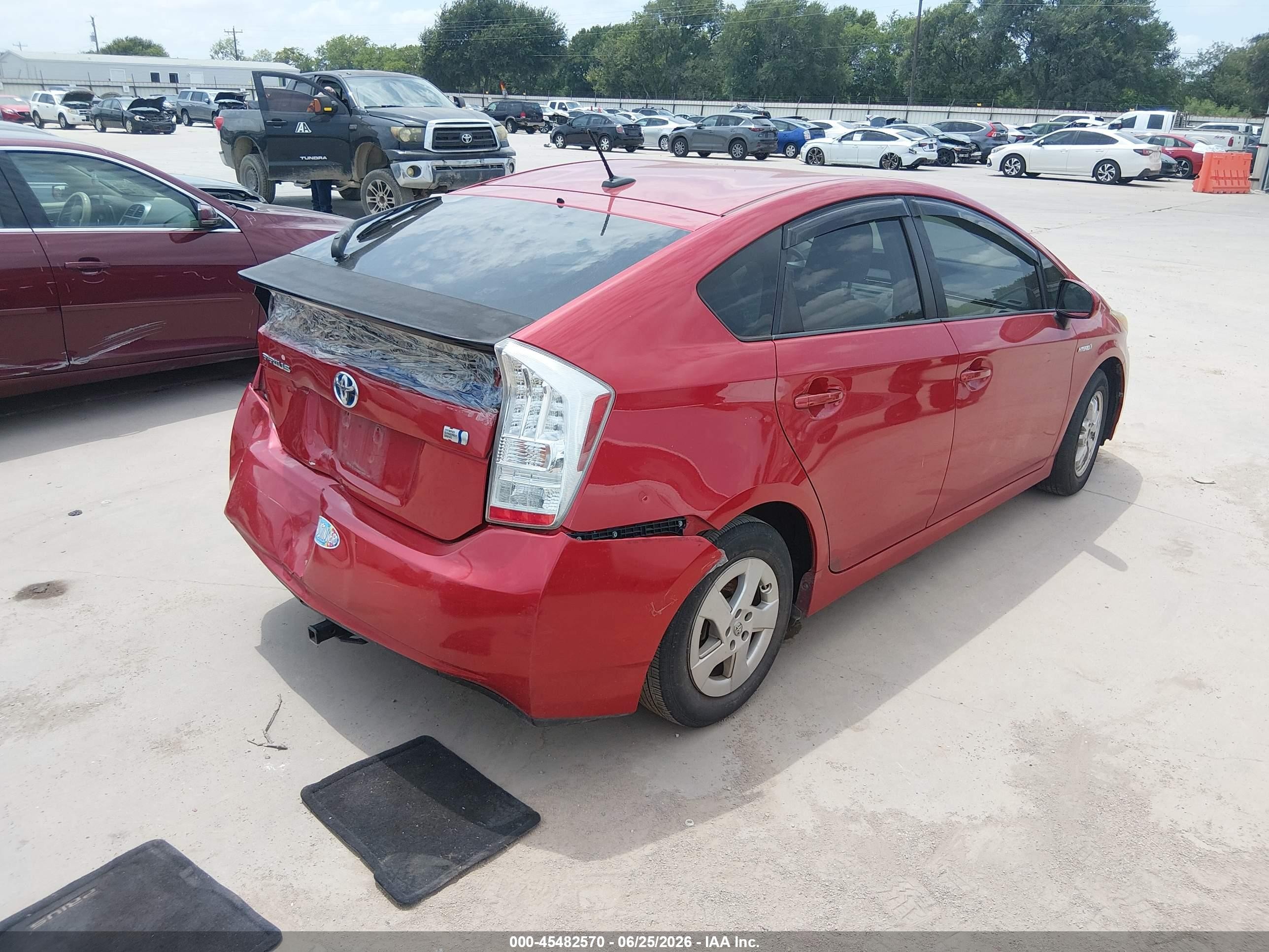 2011 Toyota Prius Two Maroon vin: JTDKN3DU9B0279492