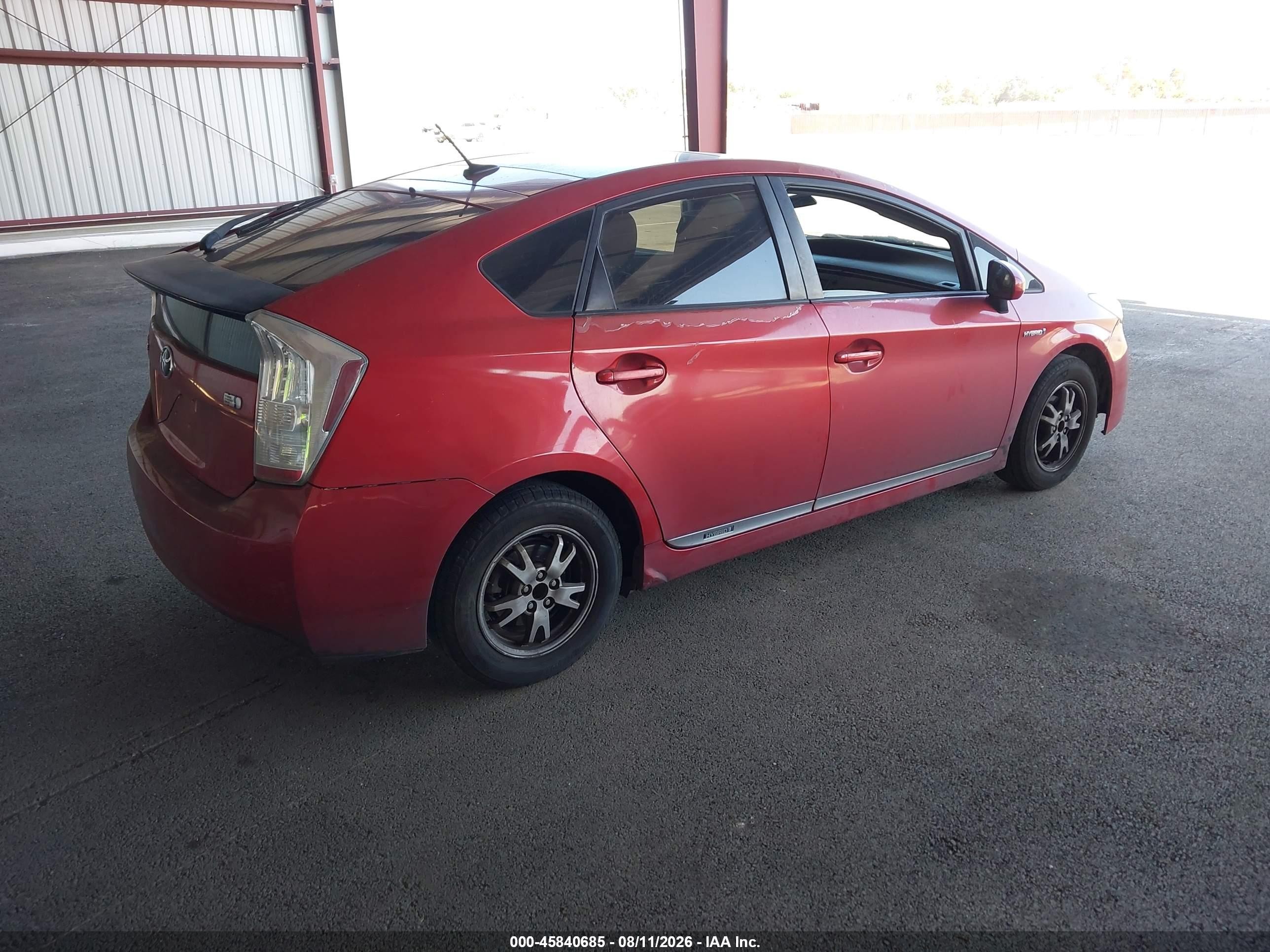 2011 Toyota Prius Three Red vin: JTDKN3DU9B0310675