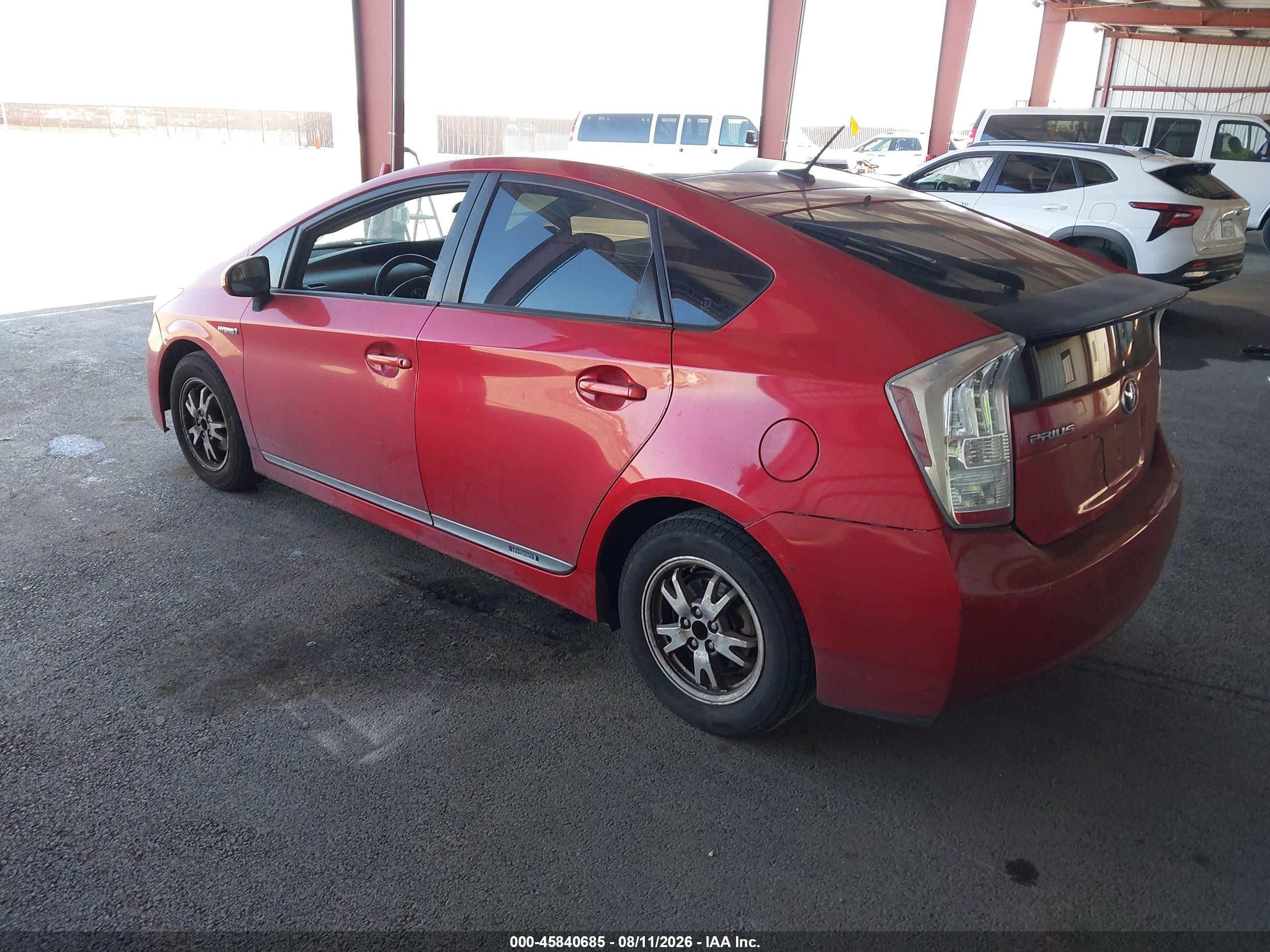2011 Toyota Prius Three Red vin: JTDKN3DU9B0310675
