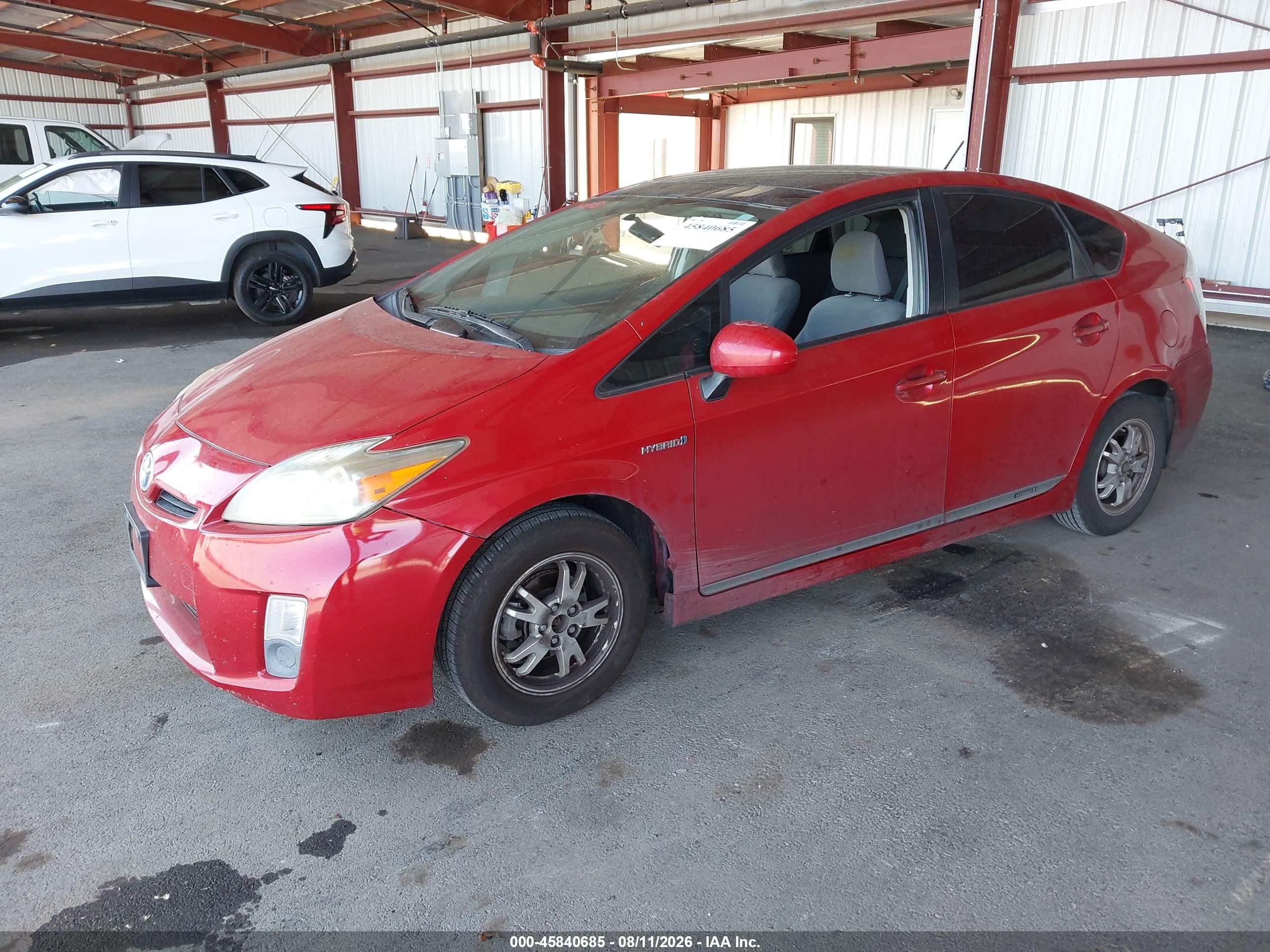 2011 Toyota Prius Three Red vin: JTDKN3DU9B0310675