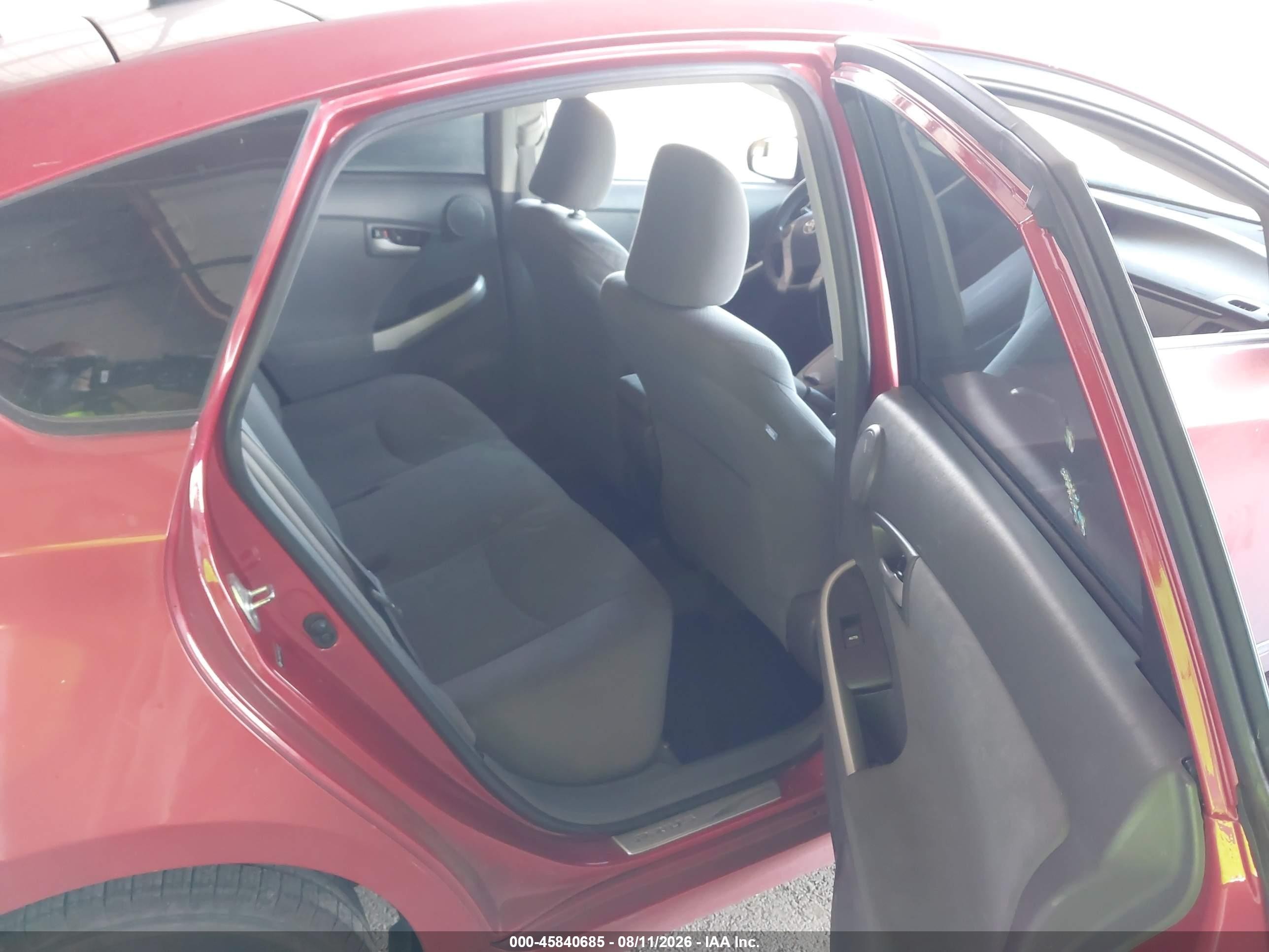 2011 Toyota Prius Three Red vin: JTDKN3DU9B0310675