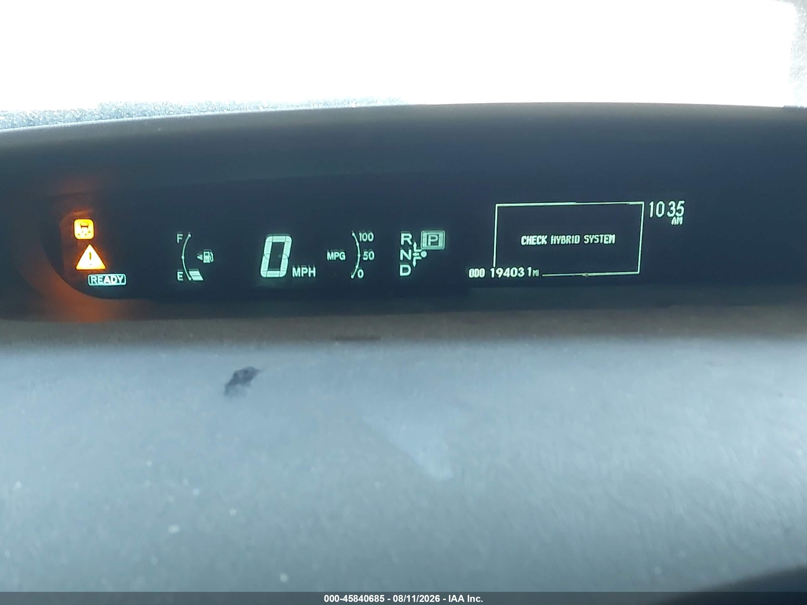 2011 Toyota Prius Three Red vin: JTDKN3DU9B0310675