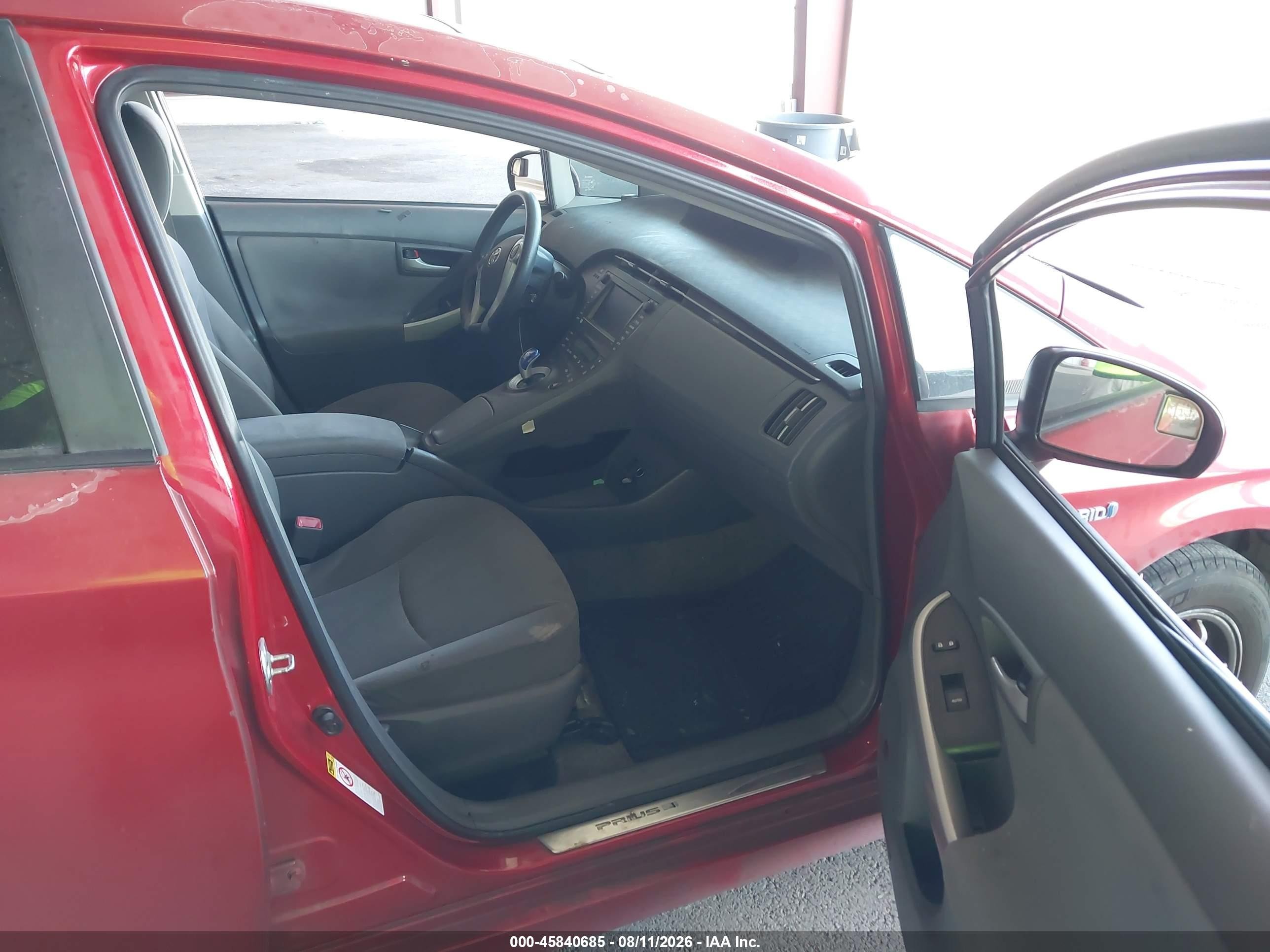 2011 Toyota Prius Three Red vin: JTDKN3DU9B0310675