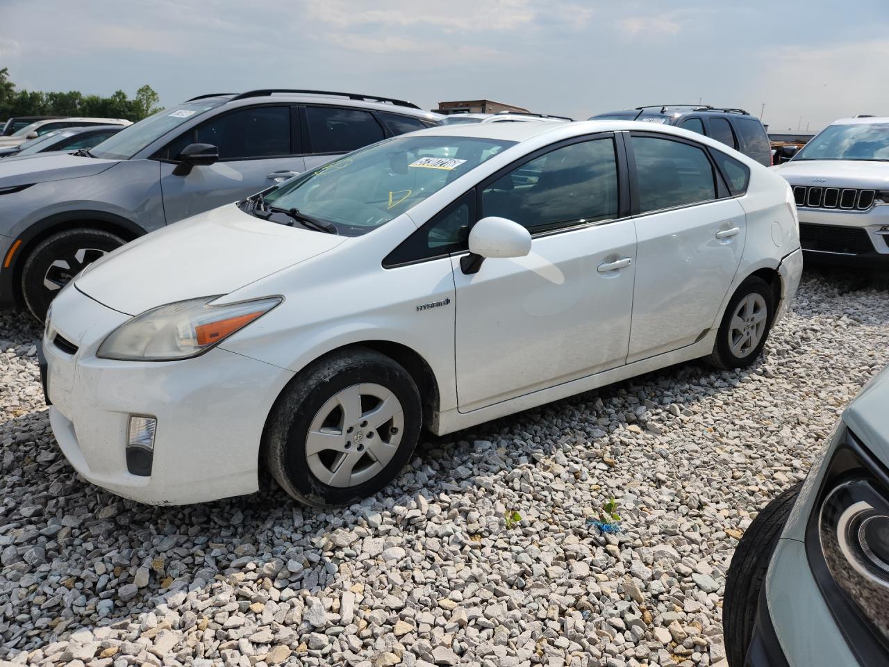 2011 Toyota Prius Two White vin: JTDKN3DU9B0328402 Damage: Left Mirror, Multiple Scratches Light, 5
