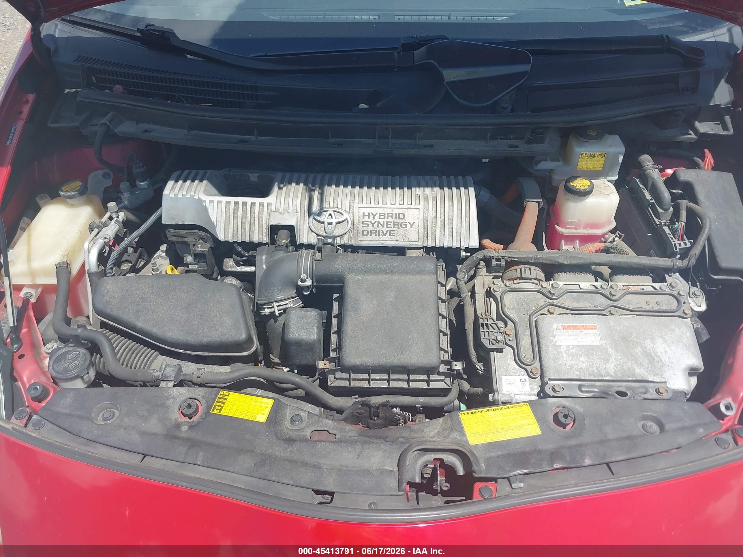 2011 Toyota Prius Two Red vin: JTDKN3DU9B1473319