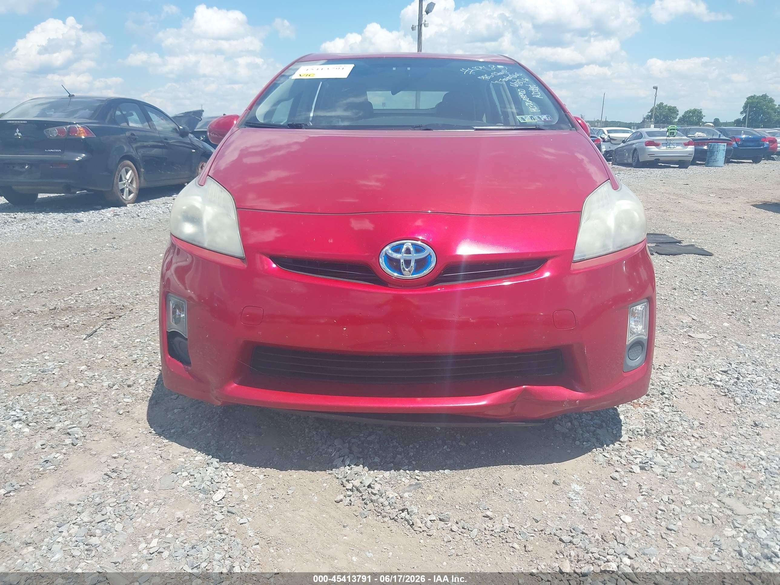 2011 Toyota Prius Two Red vin: JTDKN3DU9B1473319