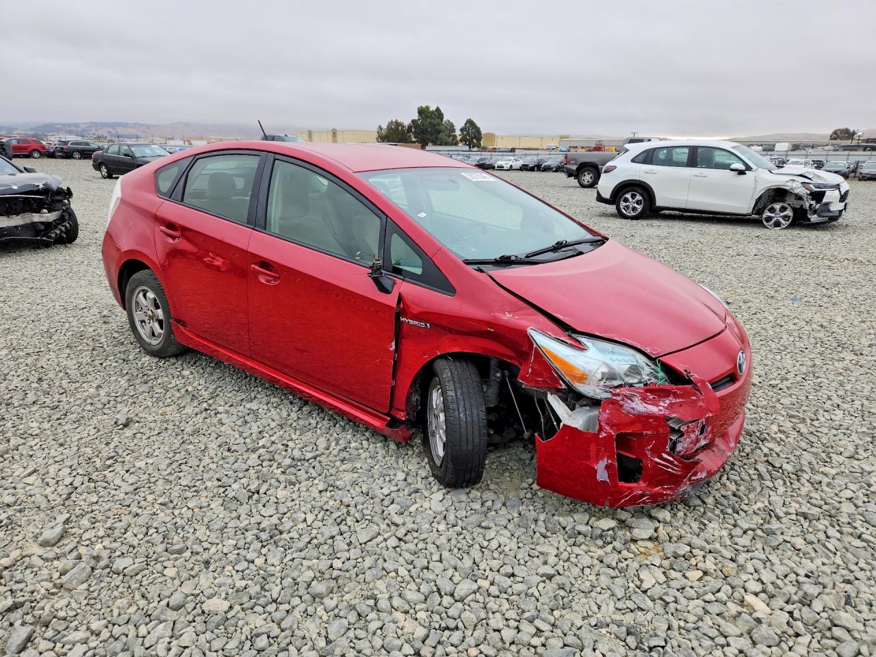 2011 Toyota Prius Two Red vin: JTDKN3DU9B1475281
